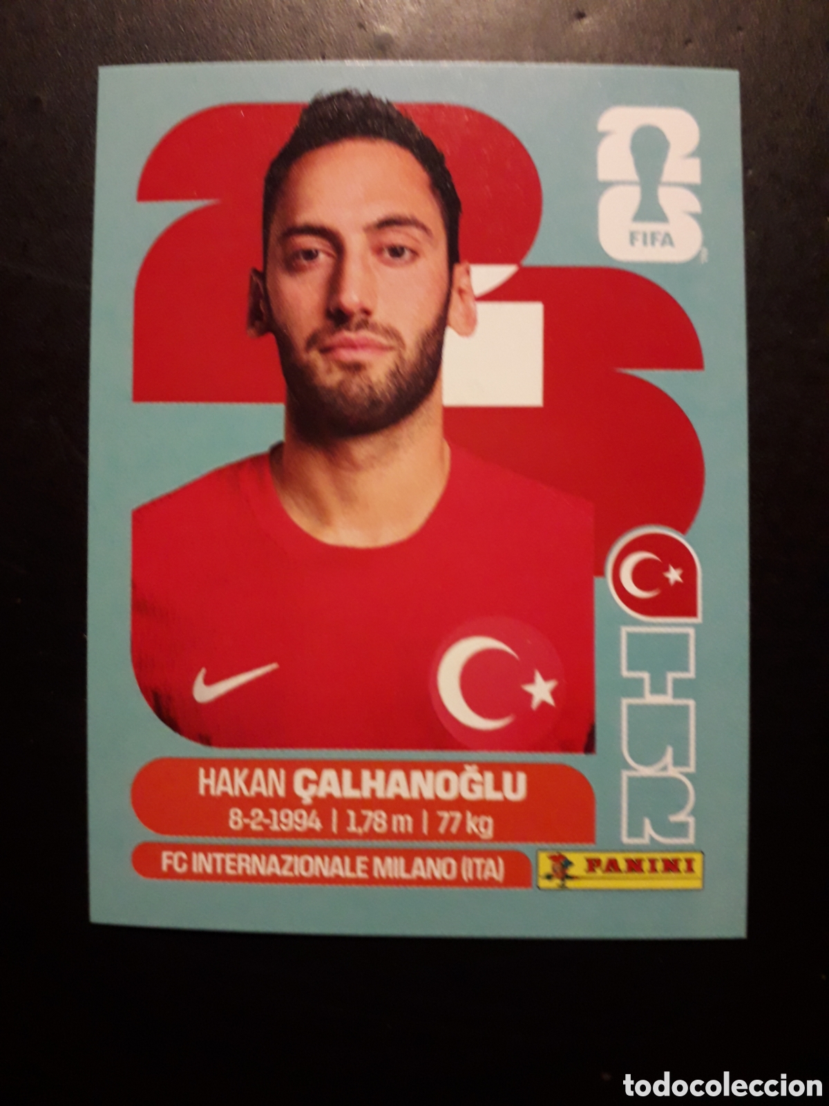Cromos de f&uacute;tbol: &Ccedil;ALHANOĞLU TURQU&Iacute;A TUR 11 MUNDIAL F&Uacute;TBOL 2026 FIFA WORLD CUP PANINI SIN PEGAR PEDIDO M&Iacute;NIMO 3&euro;