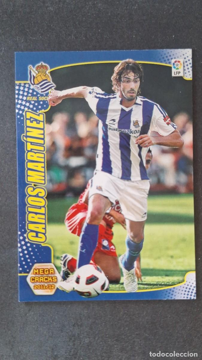 Cromos de f&uacute;tbol: L2 CARLOS MARTINEZ REAL SOCIEDAD 255 PANINI MEGACRACKS 2011 2012 11 12