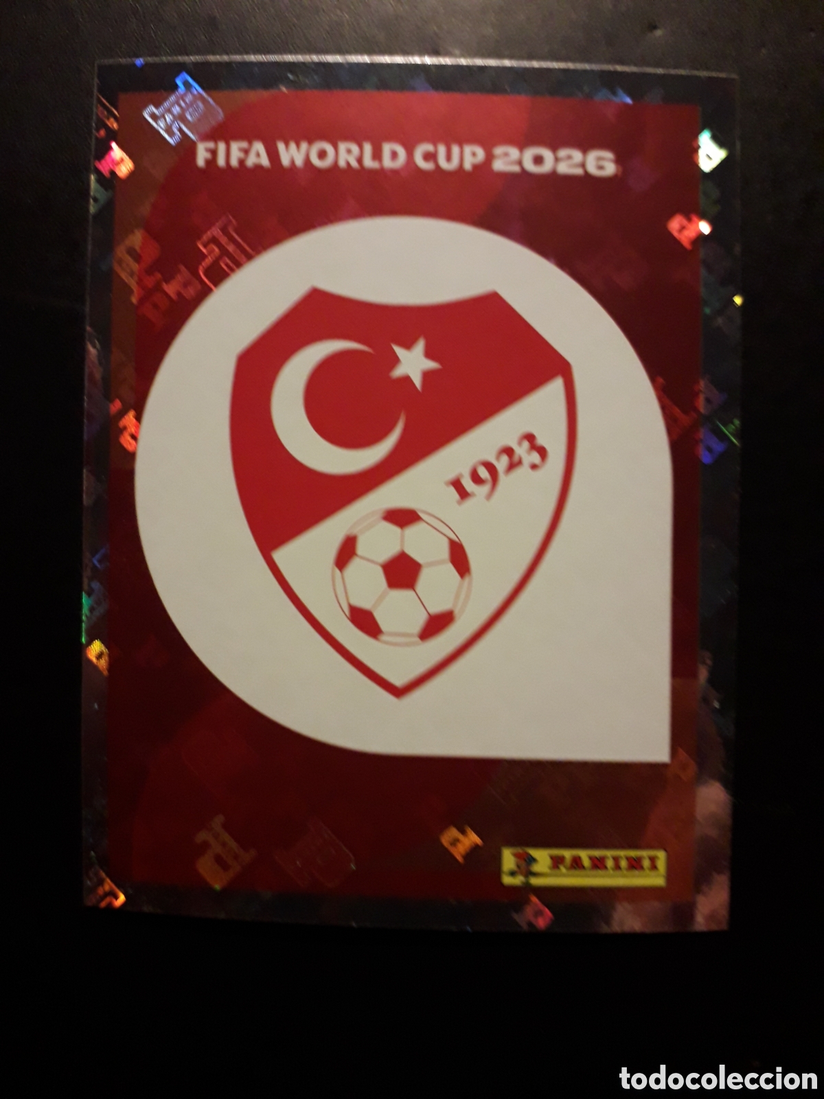 Cromos de f&uacute;tbol: ESCUDO TURQU&Iacute;A TUR 1 MUNDIAL F&Uacute;TBOL 2026 FIFA WORLD CUP PANINI SIN PEGAR PEDIDO M&Iacute;NIMO 3&euro;