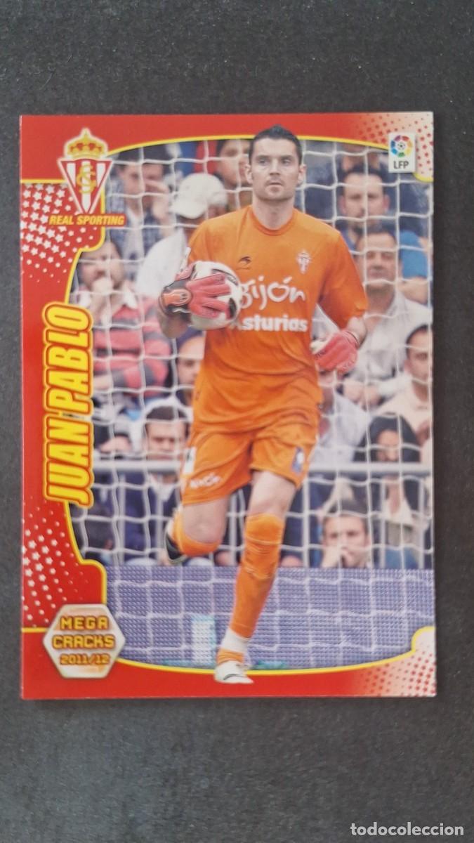 Cromos de f&uacute;tbol: L2 JUAN PABLO SPORTING DE GIJON 291 PANINI MEGACRACKS 2011 2012 11 12