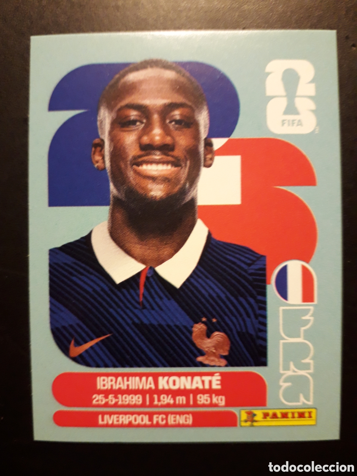 Fu&szlig;ball-Sticker: KONAT&Eacute; FRANCIA FRA 6 MUNDIAL F&Uacute;TBOL 2026 FIFA WORLD CUP PANINI SIN PEGAR PEDIDO M&Iacute;NIMO 3&euro;