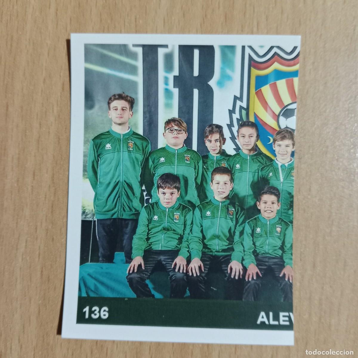 Cromos de f&uacute;tbol: MITAD PLANTILLA - ALEV&Iacute;N B - TAVERNES BLANQUES CLUB F&Uacute;TBOL -STICKER CROMO N&ordm; 136 - A&Ntilde;O 2018.