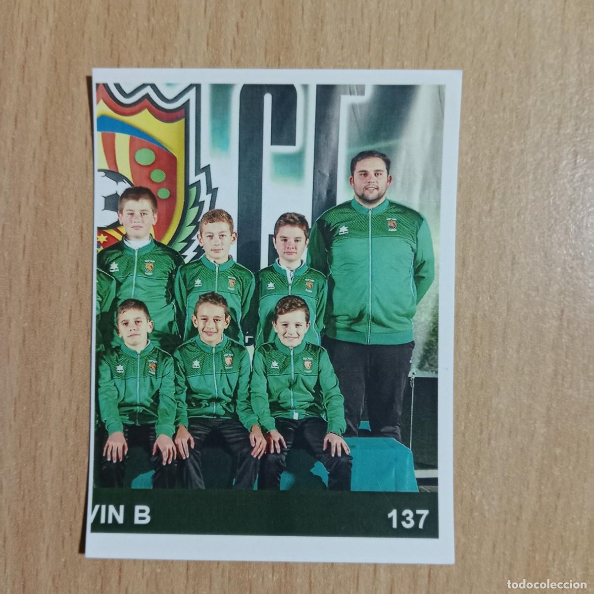 Cromos de f&uacute;tbol: MITAD PLANTILLA - ALEV&Iacute;N B - TAVERNES BLANQUES CLUB F&Uacute;TBOL -STICKER CROMO N&ordm; 137 - A&Ntilde;O 2018.