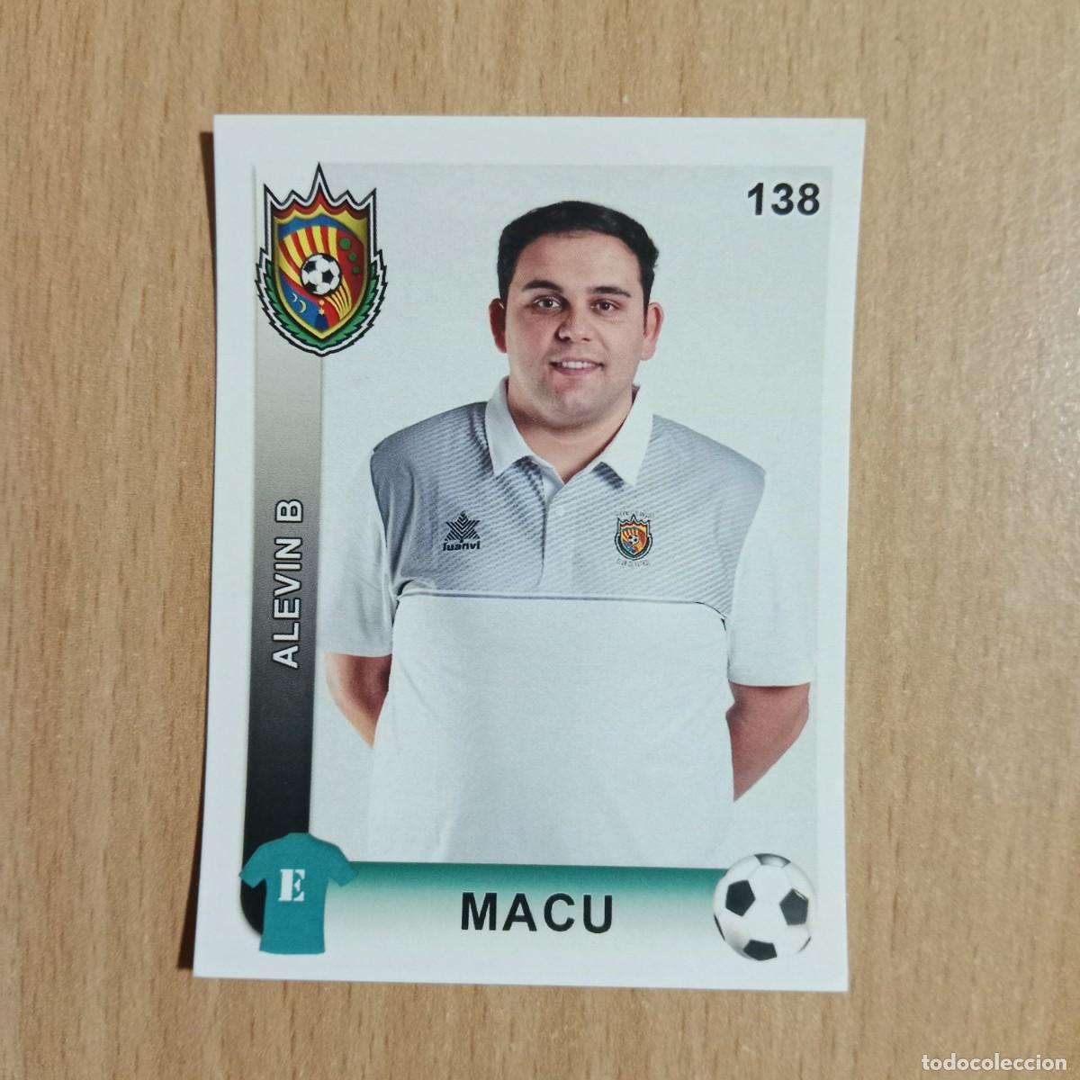 Cromos de f&uacute;tbol: MACU - 1&ordm; ENTRENADOR - ALEV&Iacute;N B - TAVERNES BLANQUES CLUB F&Uacute;TBOL -STICKER CROMO N&ordm; 138 - A&Ntilde;O 2018.