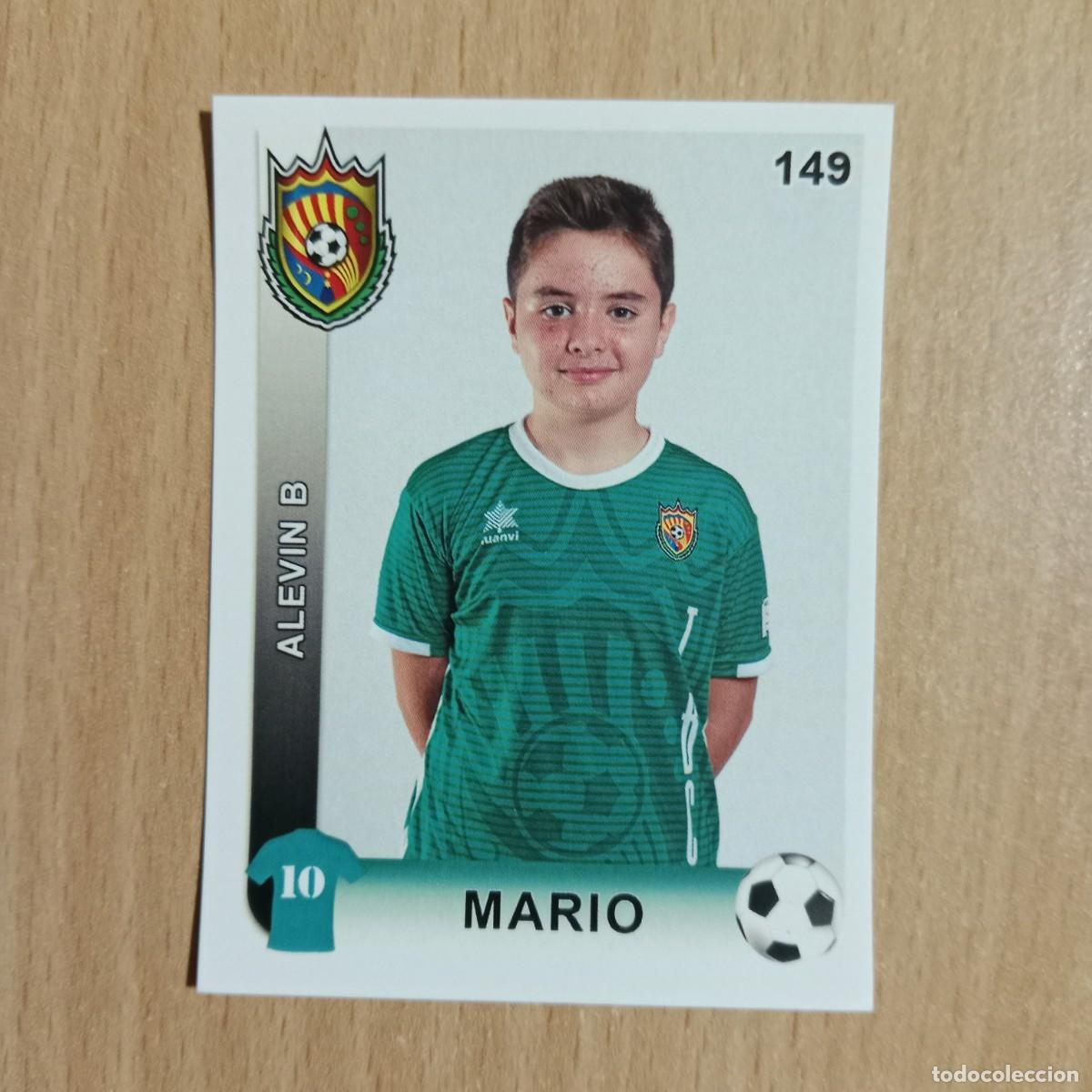 Cromos de f&uacute;tbol: MARIO - JUGADOR - ALEV&Iacute;N B - TAVERNES BLANQUES CLUB F&Uacute;TBOL -STICKER CROMO N&ordm; 149 - A&Ntilde;O 2018.