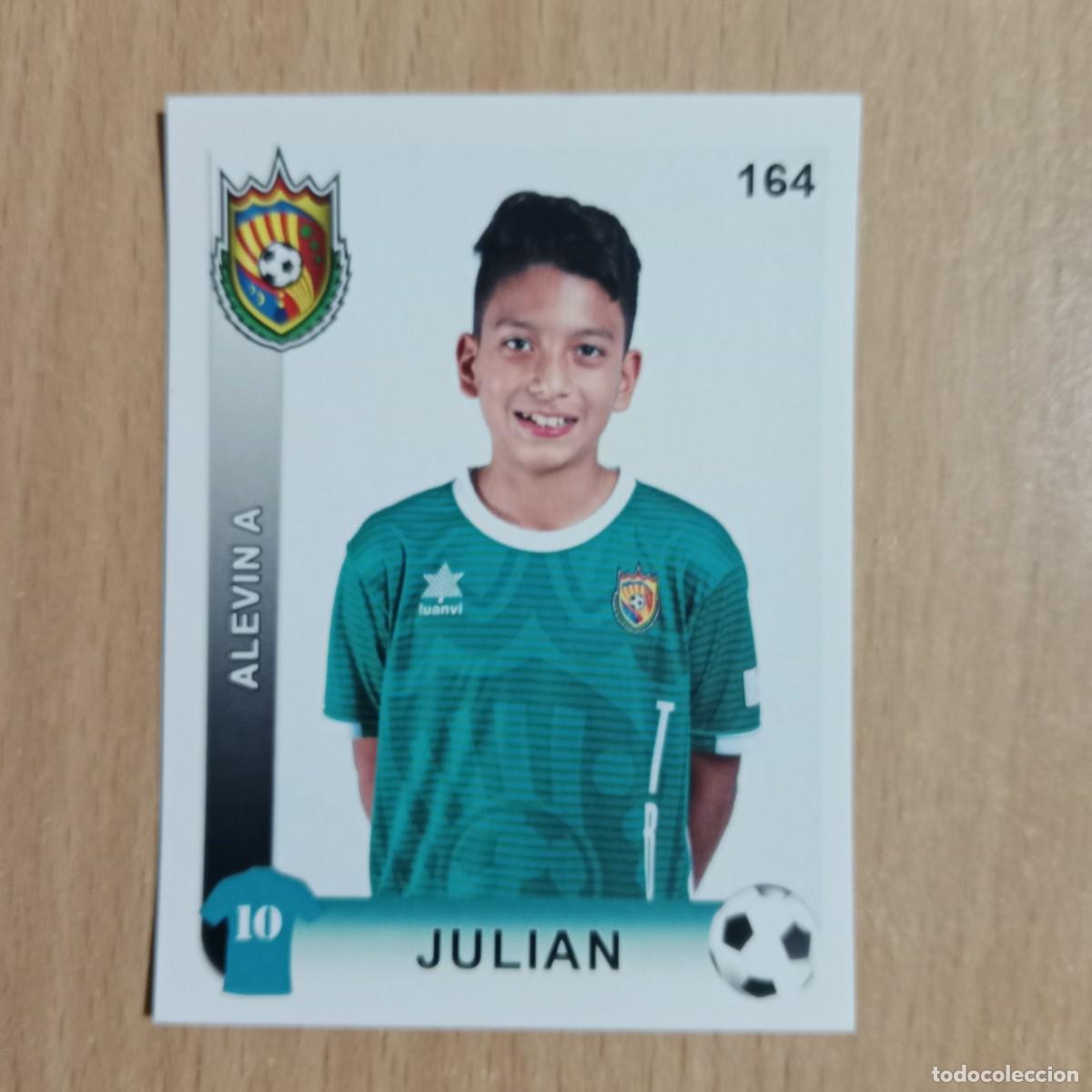 Cromos de f&uacute;tbol: JULI&Aacute;N - JUGADOR - ALEV&Iacute;N A - TAVERNES BLANQUES CLUB F&Uacute;TBOL -STICKER CROMO N&ordm; 164 - A&Ntilde;O 2018.