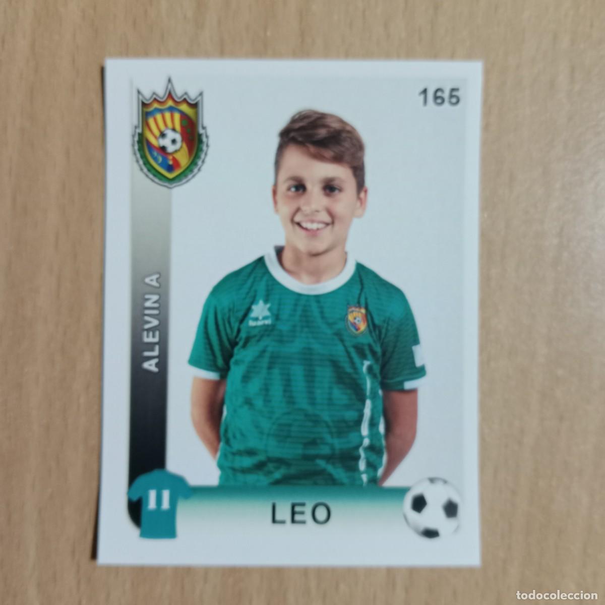 Cromos de f&uacute;tbol: LEO - JUGADOR - ALEV&Iacute;N A - TAVERNES BLANQUES CLUB F&Uacute;TBOL -STICKER CROMO N&ordm; 165 - A&Ntilde;O 2018.