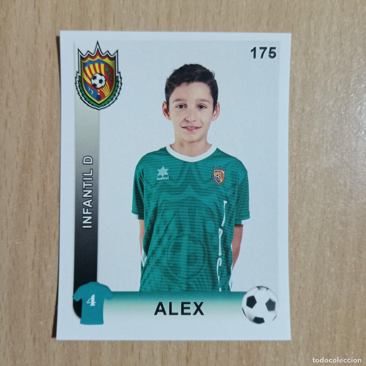 Cromos de f&uacute;tbol: &Aacute;LEX - JUGADOR - INFANTIL D - TAVERNES BLANQUES CLUB F&Uacute;TBOL -STICKER CROMO N&ordm; 175 - A&Ntilde;O 2018.