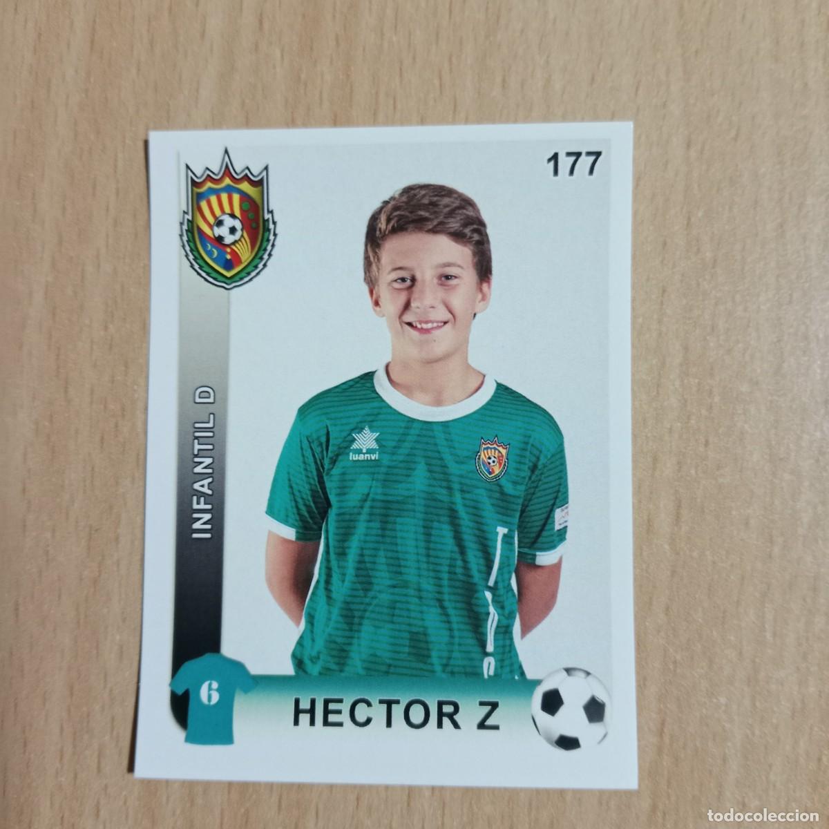 Cromos de f&uacute;tbol: H&Eacute;CTOR Z. - JUGADOR - INFANTIL D - TAVERNES BLANQUES CLUB F&Uacute;TBOL - STICKER CROMO N&ordm; 177 - A&Ntilde;O 2018.