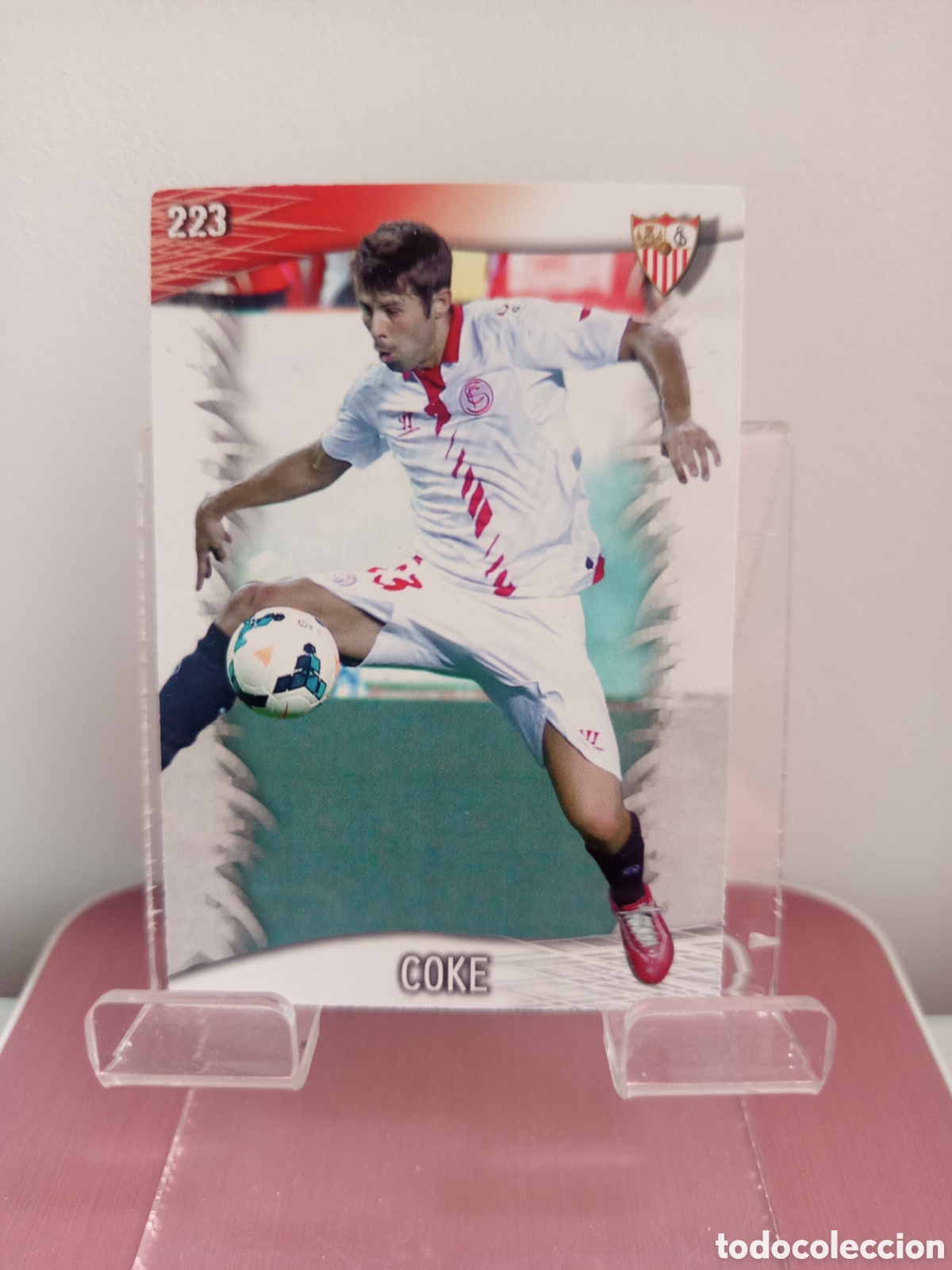 Football Stickers: ❇️ CROMO CARD ⚽ COKE SEVILLA 223 FICHAS LIGA QUIZ GAME 2014 13 14 2013 2014 MUNDICROMO ❇️