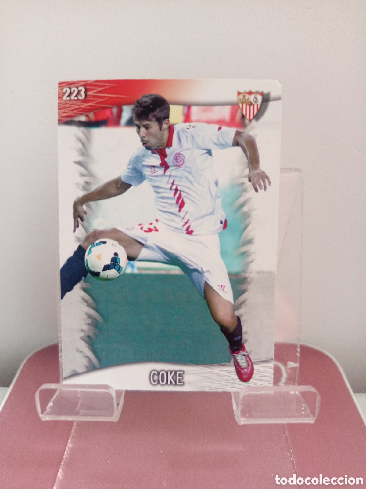 Football Stickers: ❇️ CROMO CARD ⚽ COKE SEVILLA 223 FICHAS LIGA QUIZ GAME 2014 13 14 2013 2014 MUNDICROMO ❇️