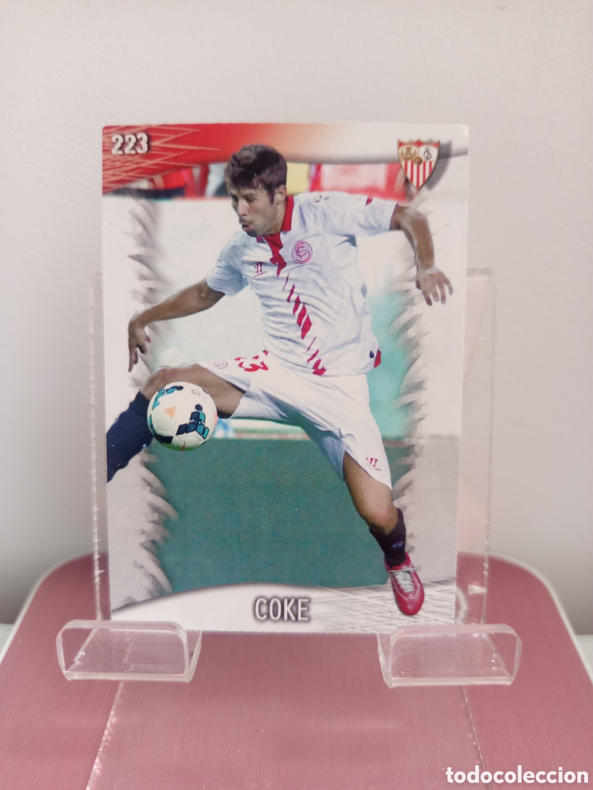 Football Stickers: ❇️ CROMO CARD ⚽ COKE SEVILLA 223 FICHAS LIGA QUIZ GAME 2014 13 14 2013 2014 MUNDICROMO ❇️