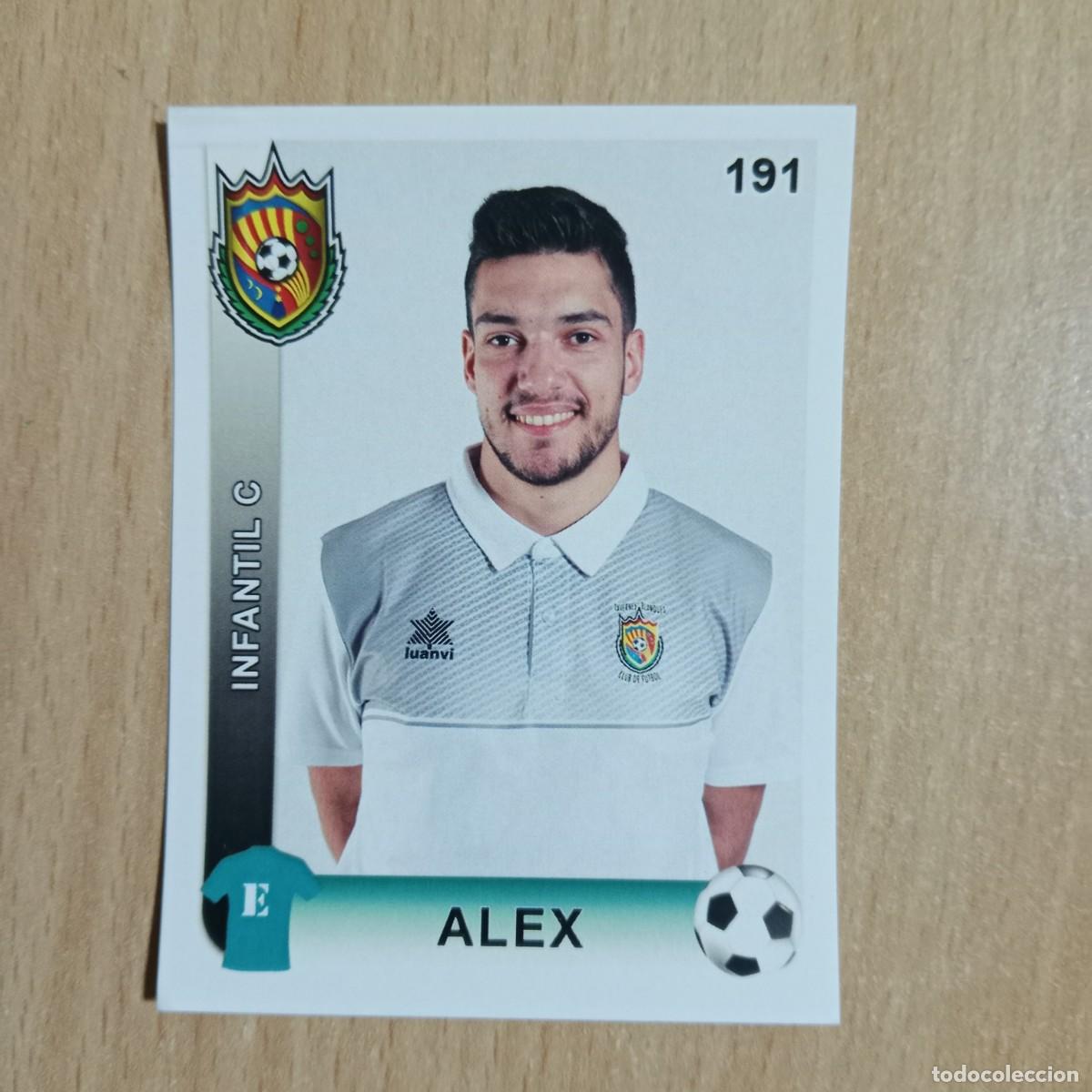 Cromos de f&uacute;tbol: &Aacute;LEX - 1&ordm; ENTRENADOR - INFANTIL C - TAVERNES BLANQUES CLUB F&Uacute;TBOL - STICKER CROMO N&ordm; 191 - A&Ntilde;O 2018.