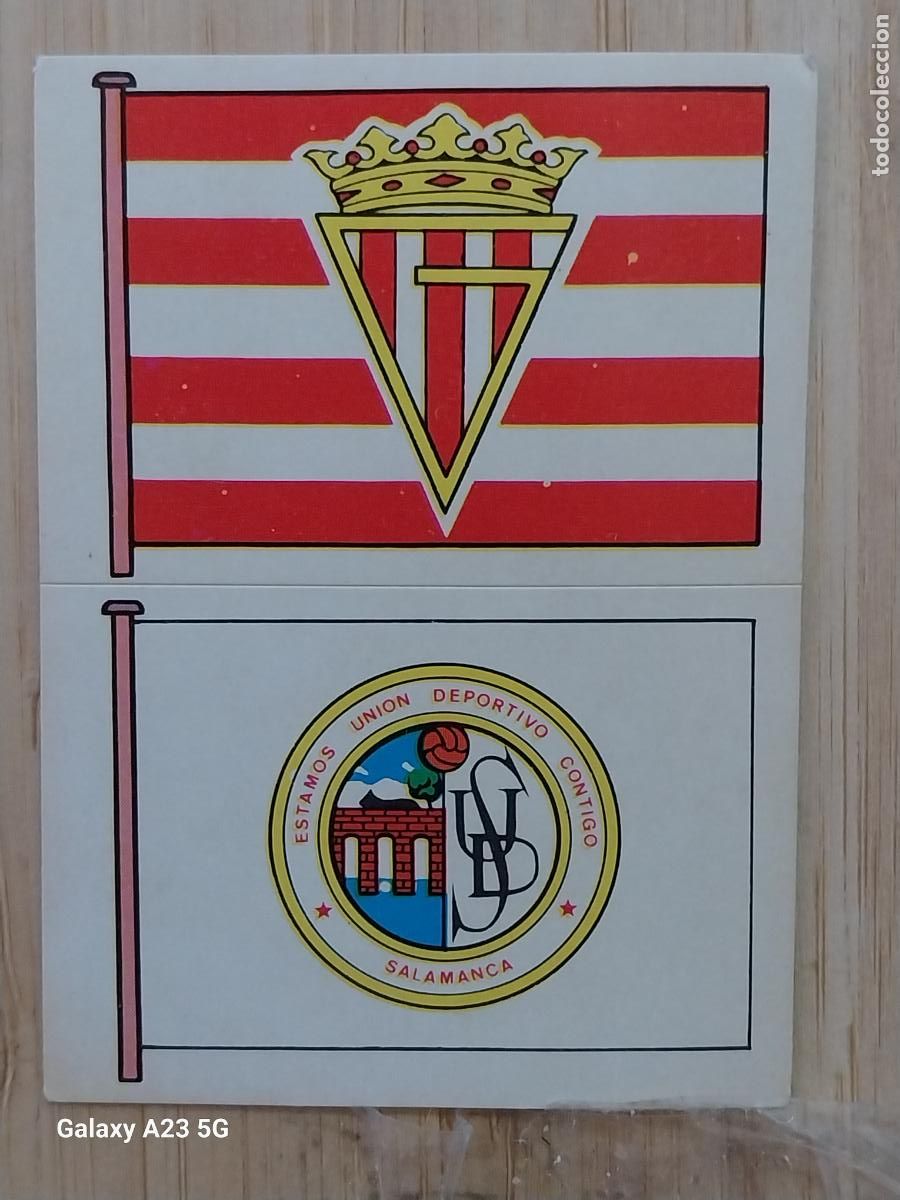 Football Stickers: SPORTING GIJON - SALAMANCA ESCUDO **** CROMO 152 - 427 ED MAGA A&Ntilde;O 1975 LIGA 75 76 SIN PEGAR NUNCA