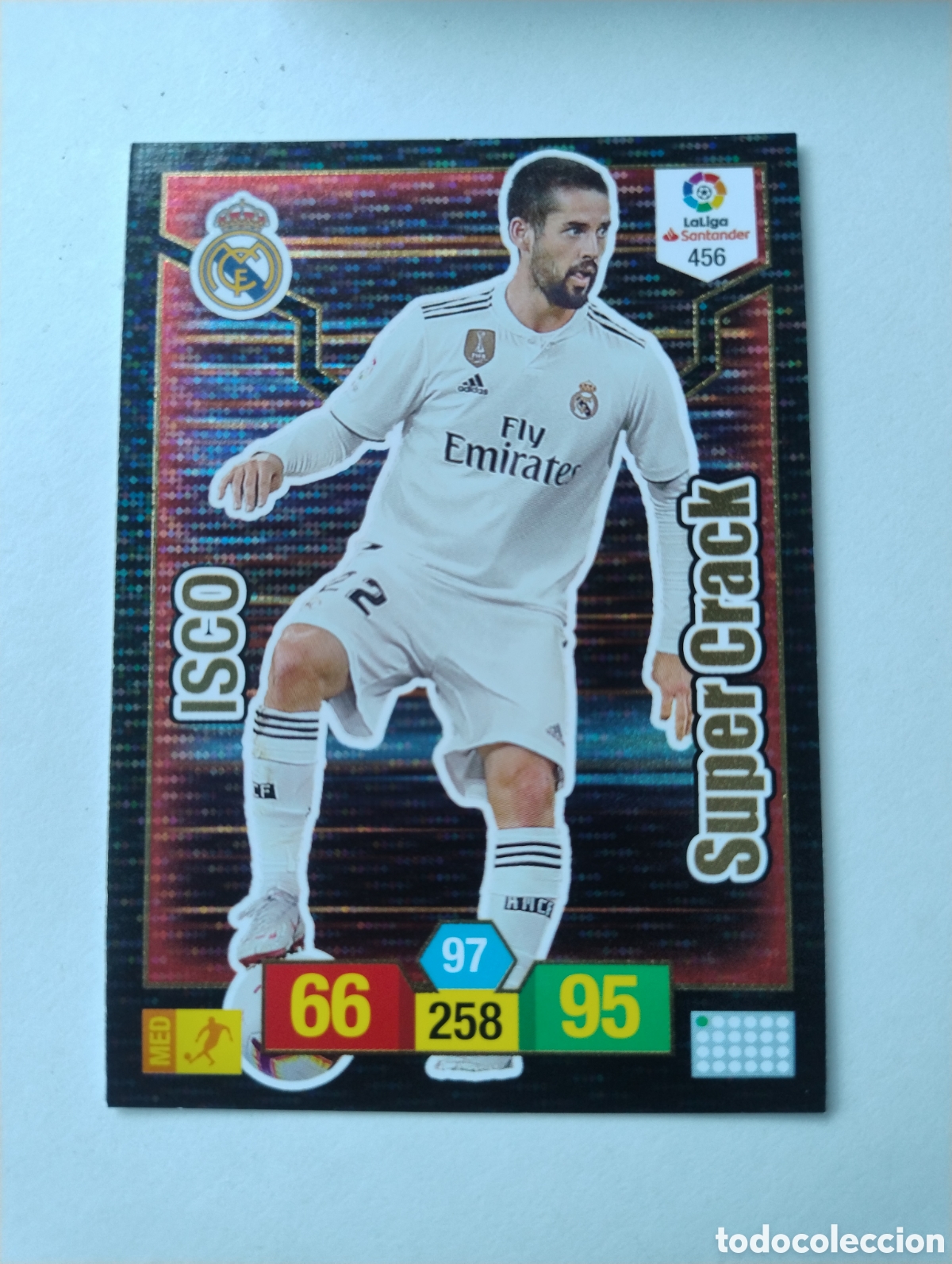 Football Stickers: 456 - Isco - Real Madrid - Adrenalyn XL Liga 2018 - 2018 Super Crack