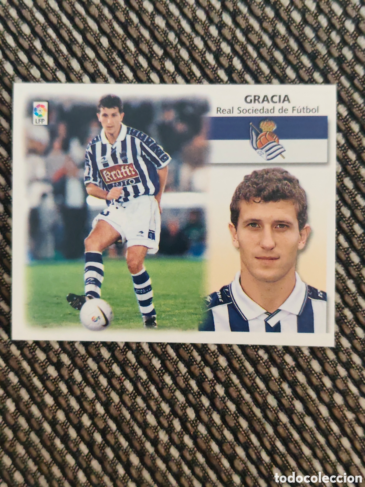 Cromos de f&uacute;tbol: BAJA GRACIA REAL SOCIEDAD EDICIONES ESTE 1999 2000