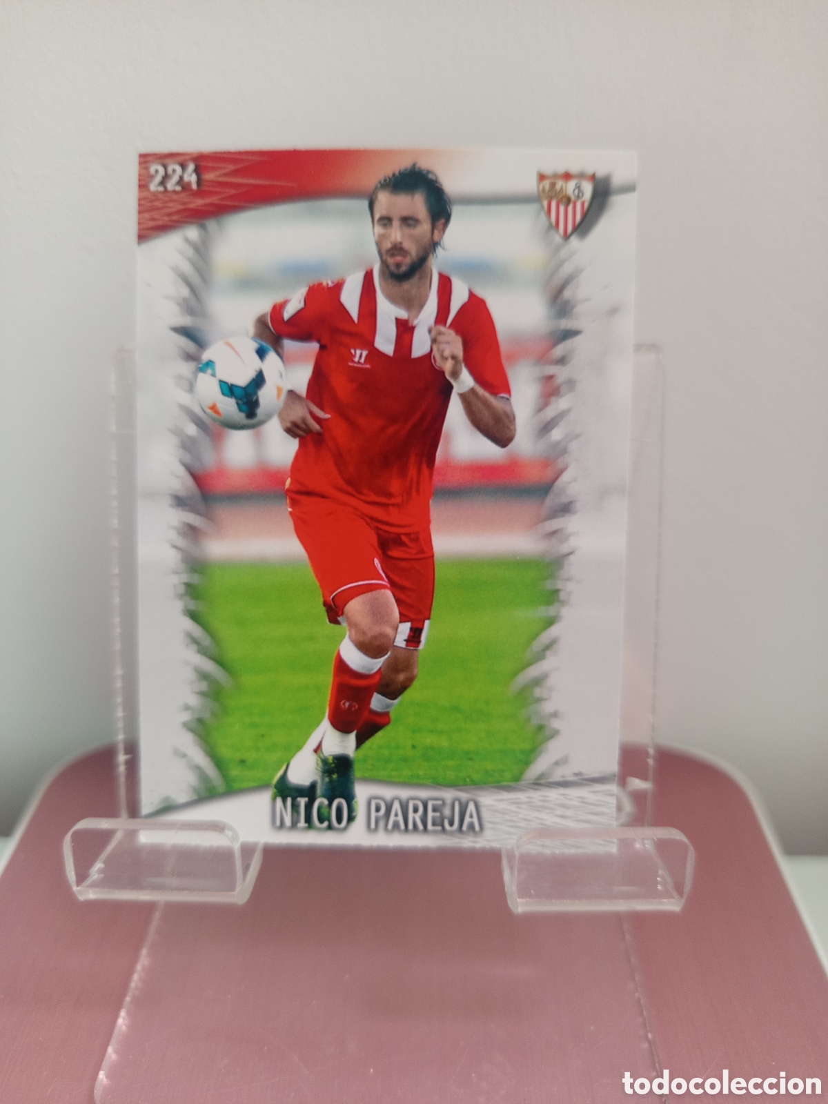 Football Stickers: ❇️ CROMO CARD ⚽ NICO PAREJA SEVILLA 224 FICHAS LIGA QUIZ GAME 2014 13 14 2013 2014 MUNDICROMO ❇️