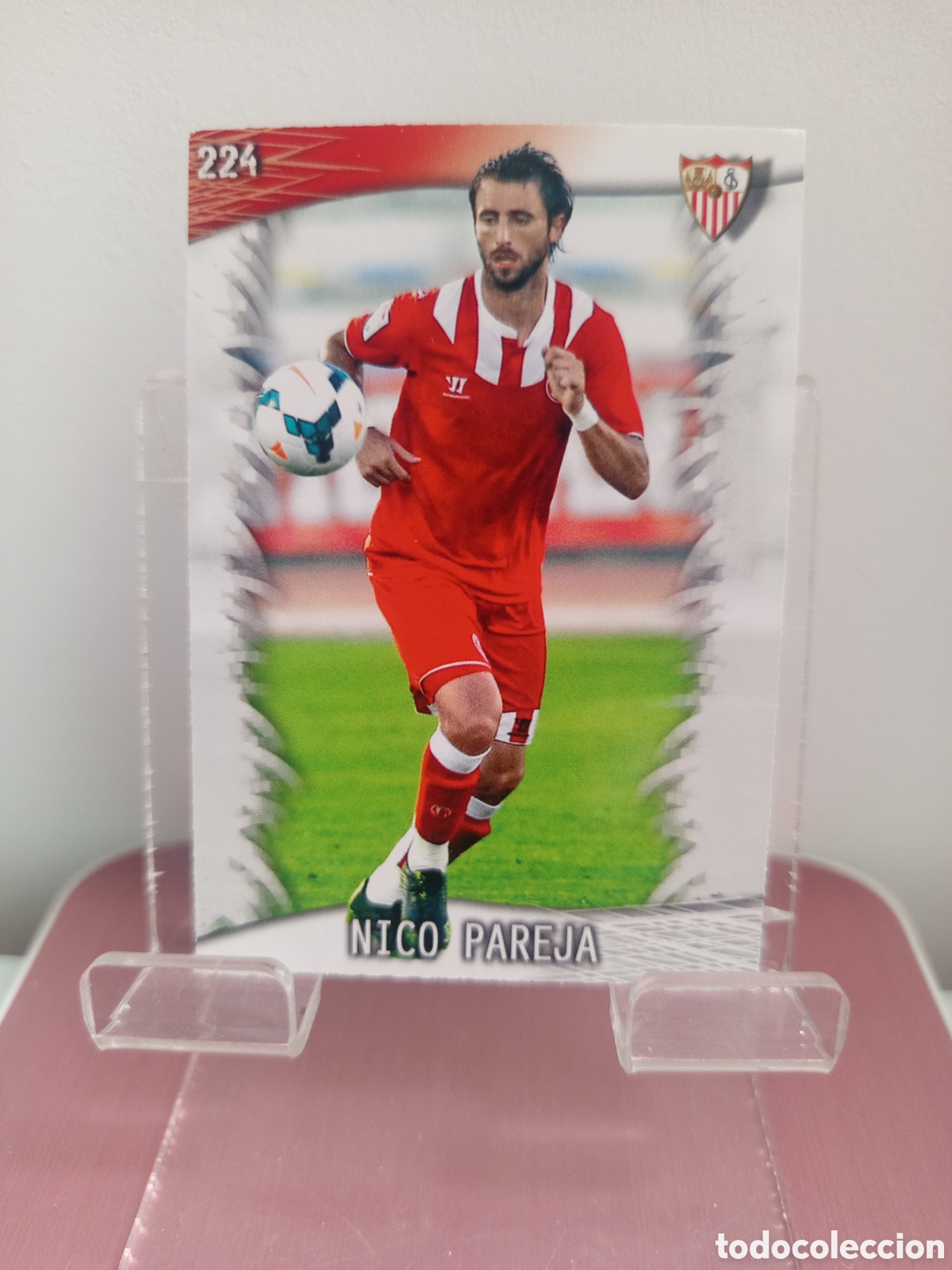Football Stickers: ❇️ CROMO CARD ⚽ NICO PAREJA SEVILLA 224 FICHAS LIGA QUIZ GAME 2014 13 14 2013 2014 MUNDICROMO ❇️