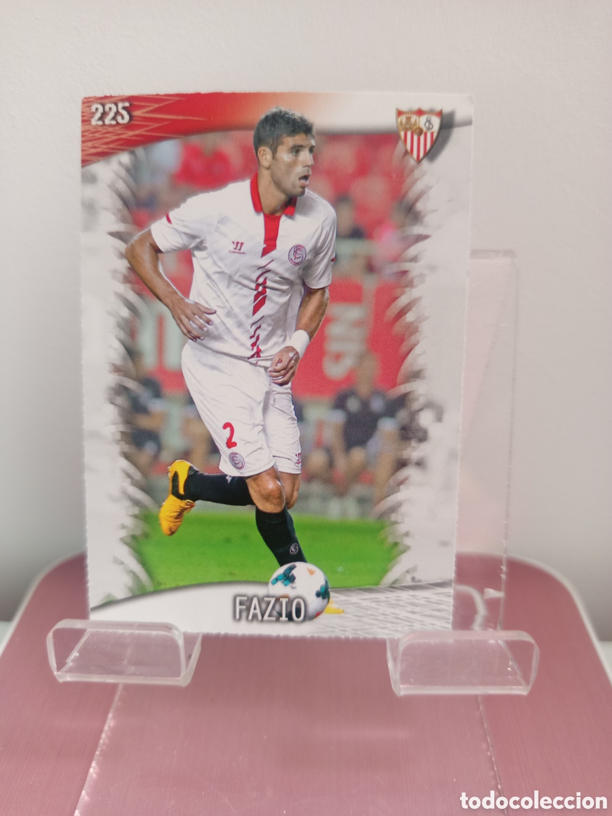 Football Stickers: ❇️ CROMO CARD ⚽ FAZIO SEVILLA 225 FICHAS LIGA QUIZ GAME 2014 13 14 2013 2014 MUNDICROMO ❇️
