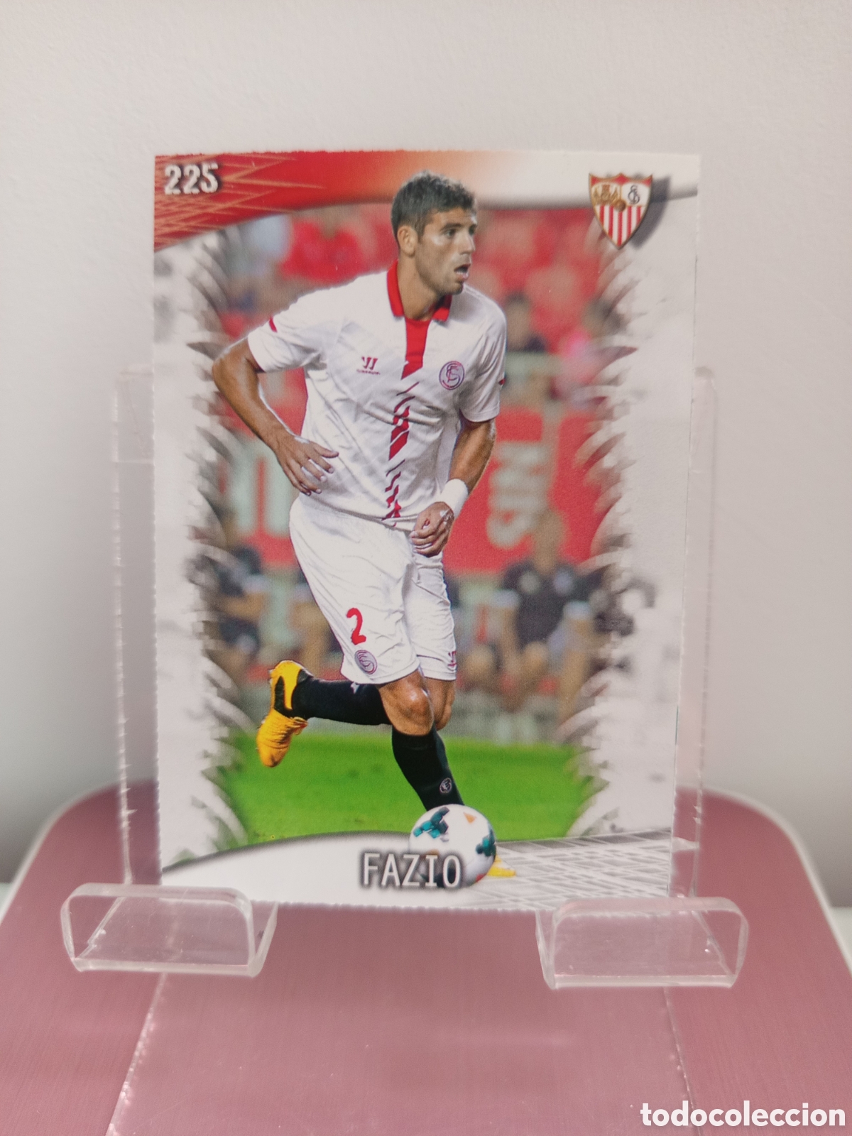 Football Stickers: ❇️ CROMO CARD ⚽ FAZIO SEVILLA 225 FICHAS LIGA QUIZ GAME 2014 13 14 2013 2014 MUNDICROMO ❇️