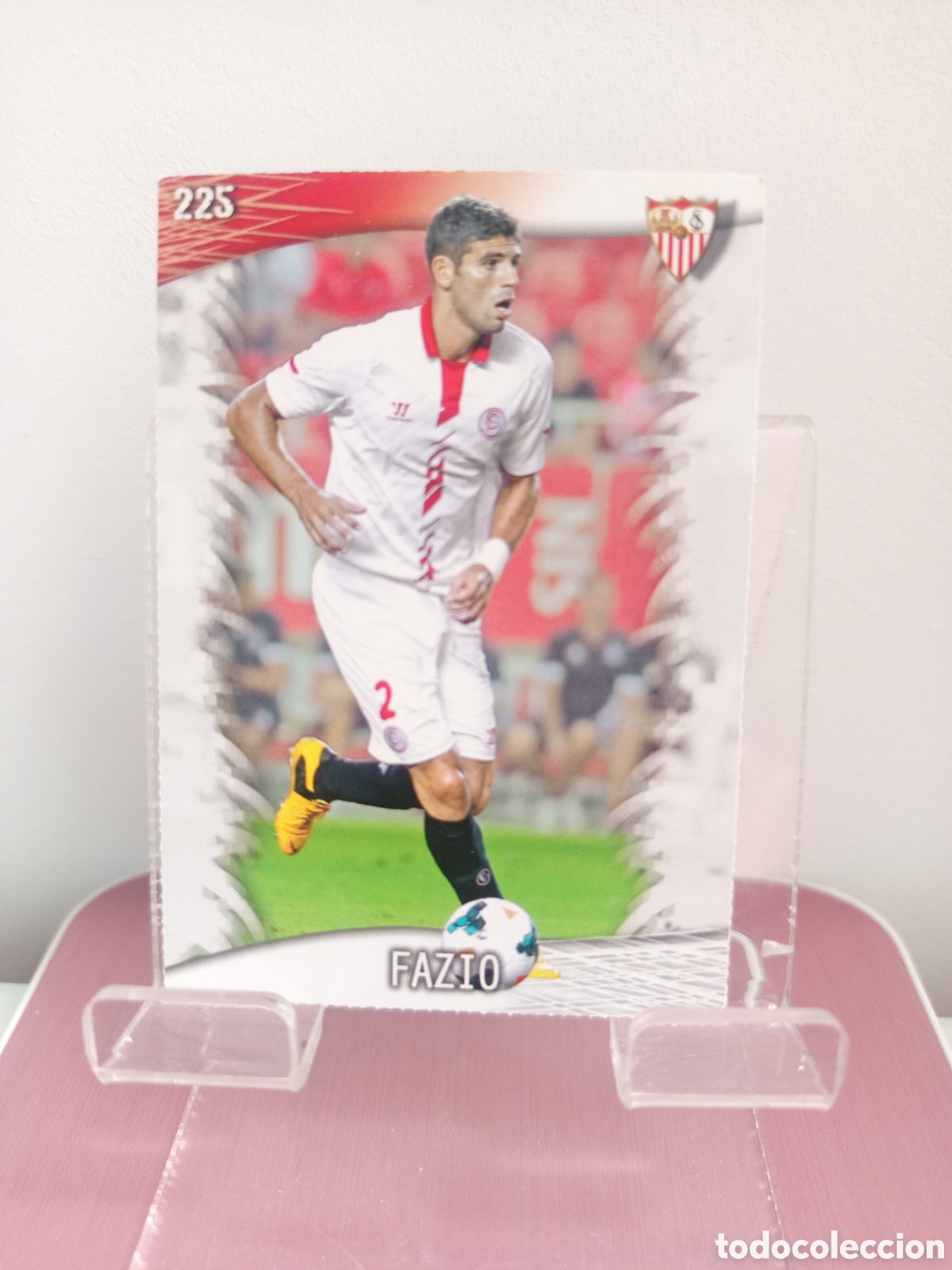 Football Stickers: ❇️ CROMO CARD ⚽ FAZIO SEVILLA 225 FICHAS LIGA QUIZ GAME 2014 13 14 2013 2014 MUNDICROMO ❇️