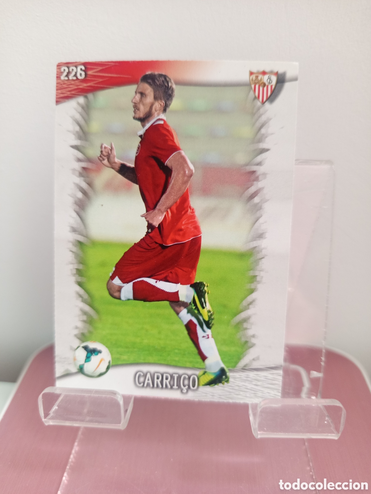 Football Stickers: ❇️ CROMO CARD ⚽ CARRI&Ccedil;O SEVILLA 226 FICHAS LIGA QUIZ GAME 2014 13 14 2013 2014 MUNDICROMO ❇️