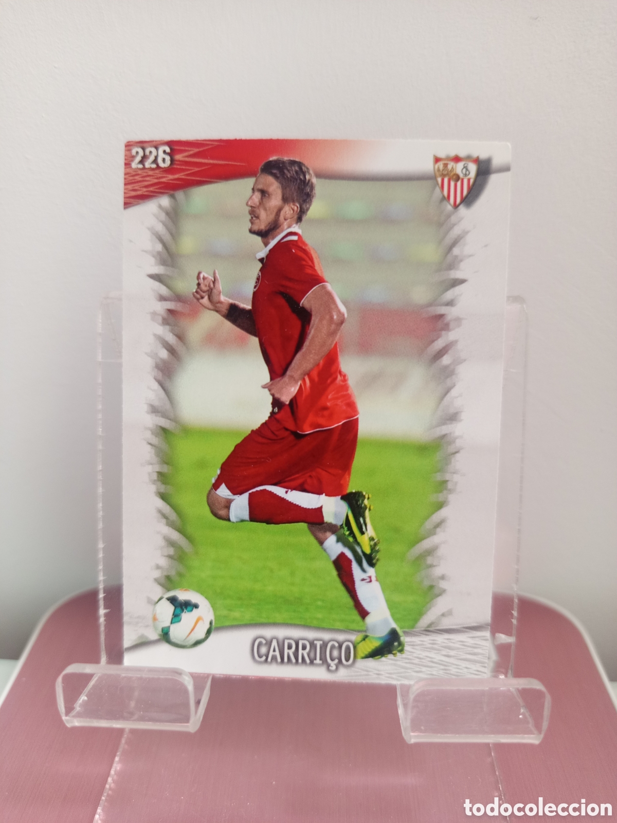 Football Stickers: ❇️ CROMO CARD ⚽ CARRI&Ccedil;O SEVILLA 226 FICHAS LIGA QUIZ GAME 2014 13 14 2013 2014 MUNDICROMO ❇️