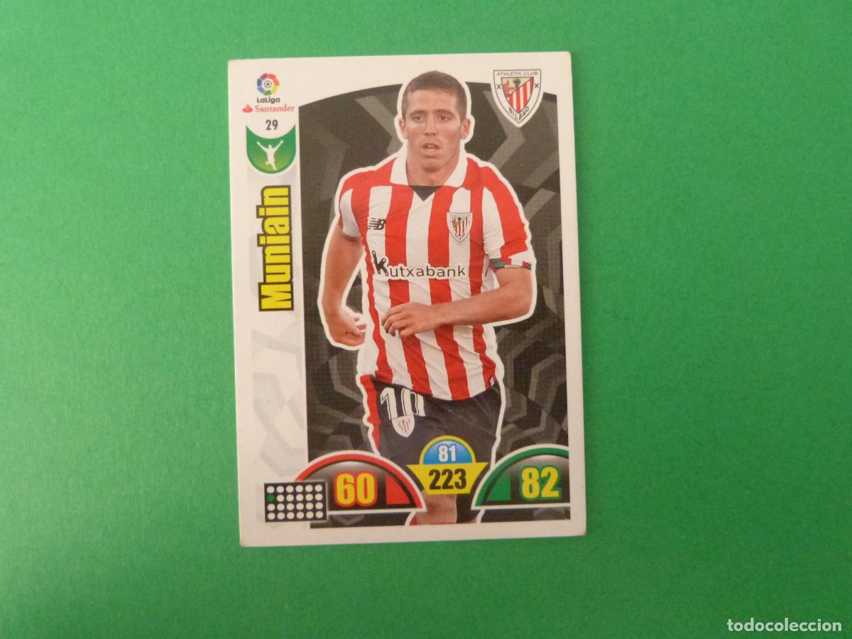 Cromos de f&uacute;tbol: TRADING CARD FUTBOL MUNIAIN ATH. BILBAO N&ordm; 29 LIGA ADRENALYN XL 2017-2018/17-18 PANINI