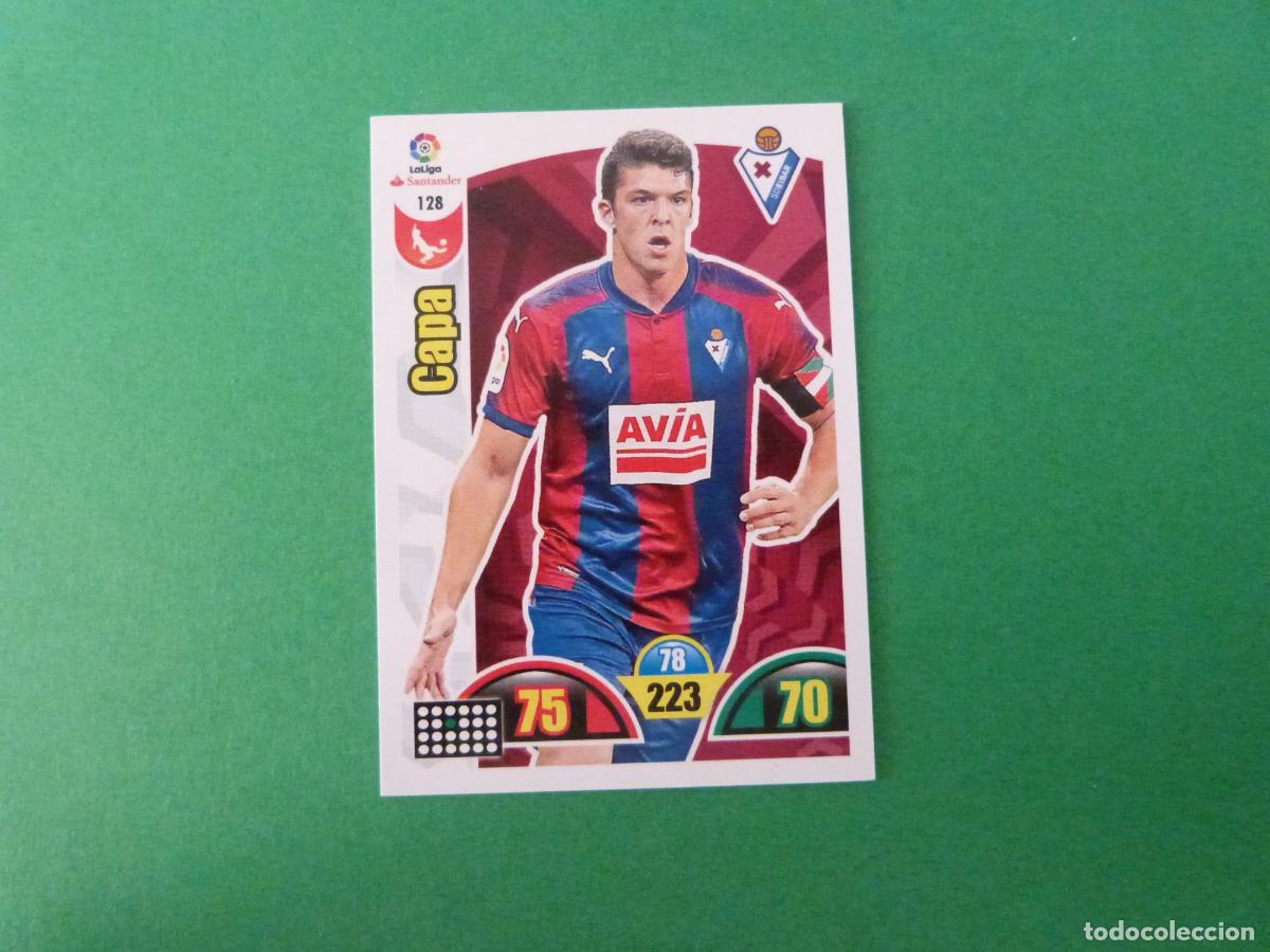 Figurine di Calcio: TRADING CARD FUTBOL CAPA S.D. EIBAR N&ordm; 128 LIGA ADRENALYN XL 2017-2018/17-18 PANINI