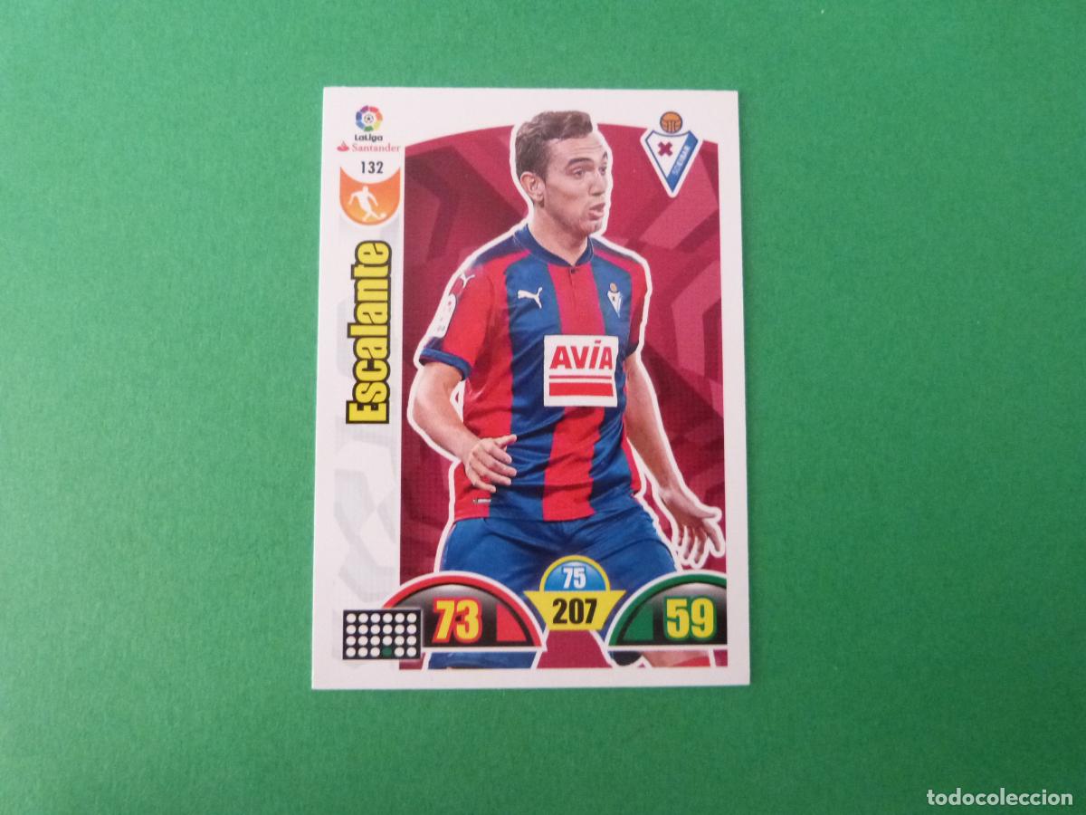 Figurine di Calcio: TRADING CARD FUTBOL ESCALANTE S.D. EIBAR N&ordm; 132 LIGA ADRENALYN XL 2017-2018/17-18 PANINI