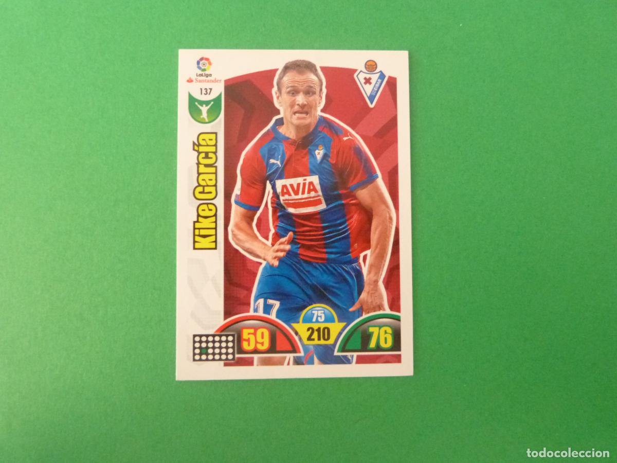 Figurine di Calcio: TRADING CARD FUTBOL KIKE GARCIA S.D. EIBAR N&ordm; 137 LIGA ADRENALYN XL 2017-2018/17-18 PANINI