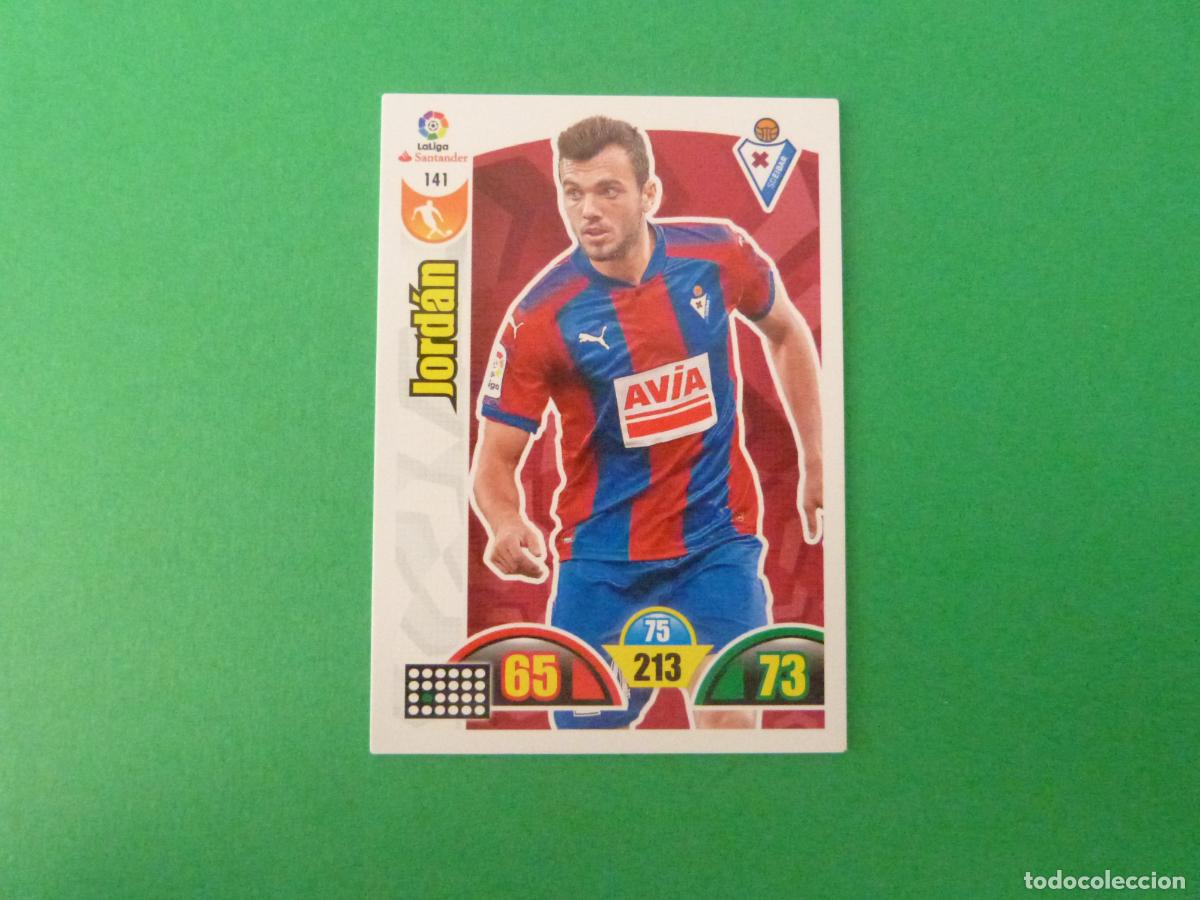 Figurine di Calcio: TRADING CARD FUTBOL JORDAN S.D. EIBAR N&ordm; 141 LIGA ADRENALYN XL 2017-2018/17-18 PANINI
