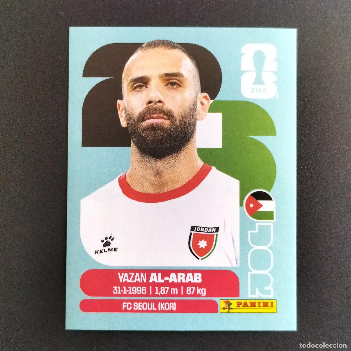 Cromos de f&uacute;tbol: JOR 5 YAZAN AL-ARAB JORDANIA CROMOS STICKER MUNDIAL 26 2026 FIFA WORLD CUP PANINI
