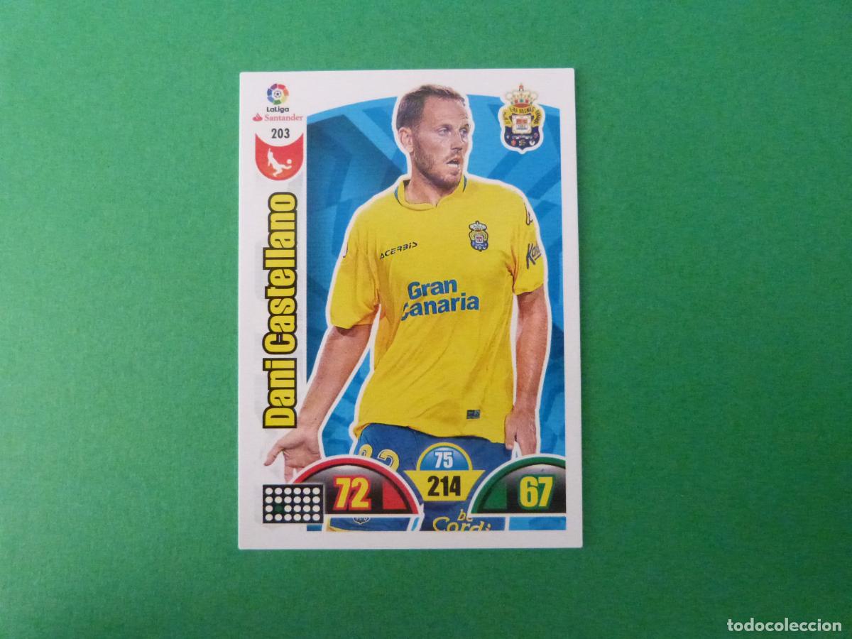 Cromos de f&uacute;tbol: TRADING CARD FUTBOL DANI CASTELLANO U.D. LAS PALMAS N&ordm; 203 LIGA ADRENALYN XL 2017-2018/17-18 PANINI
