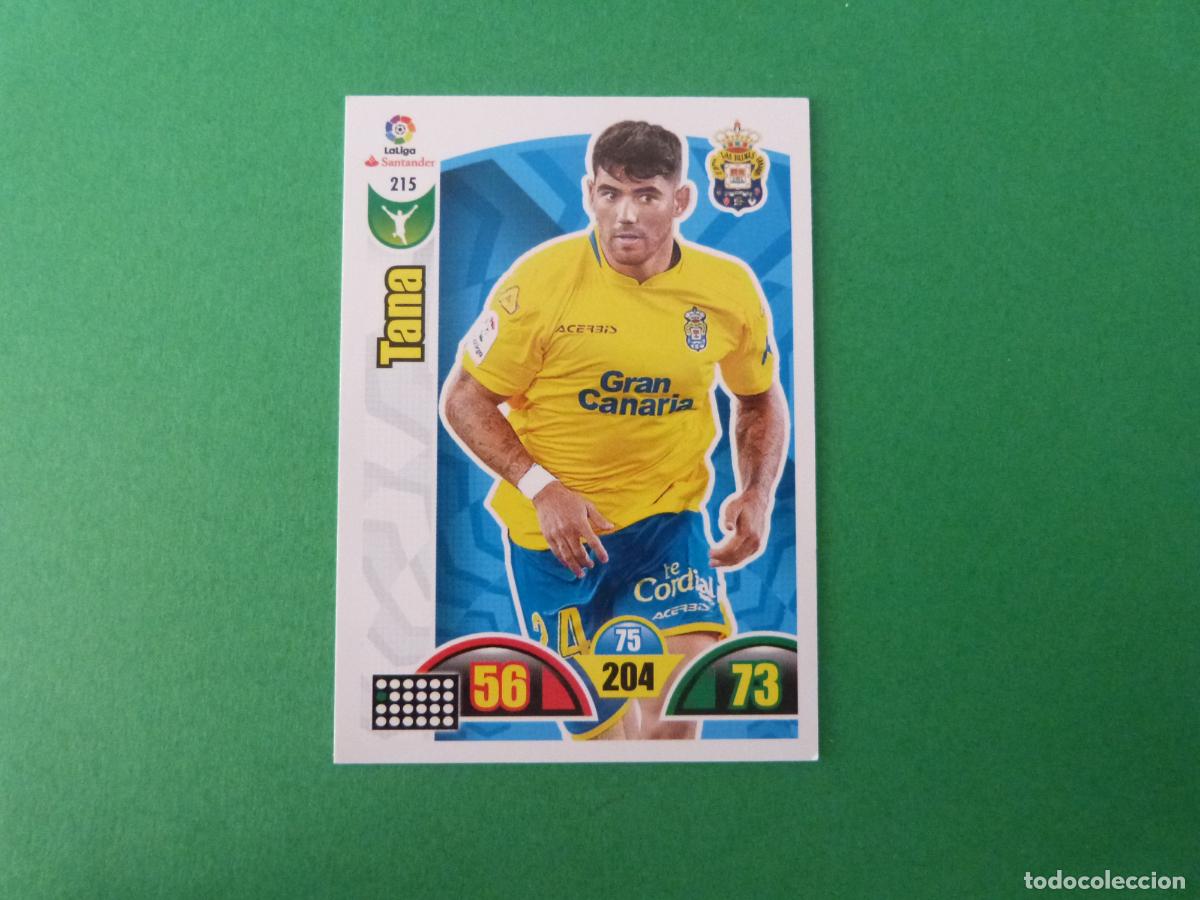 Cromos de f&uacute;tbol: TRADING CARD FUTBOL TANA U.D. LAS PALMAS N&ordm; 215 LIGA ADRENALYN XL 2017-2018/17-18 PANINI