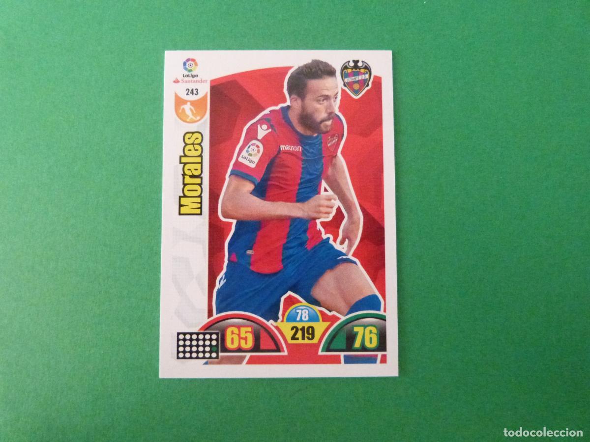 Cromos de f&uacute;tbol: TRADING CARD FUTBOL MORALES LEVANTE U.D. N&ordm; 243 LIGA ADRENALYN XL 2017-2018/17-18 PANINI