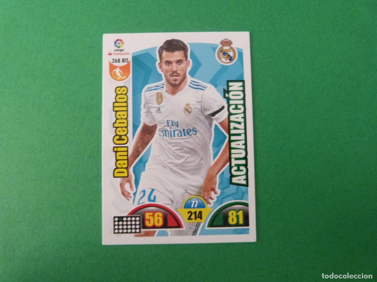 Cromos de f&uacute;tbol: TRADING CARD FUTBOL DANI CEBALLOS REAL MADRID CF N&ordm; 268 BIS LIGA ADRENALYN XL 2017-2018/17-18 PANINI