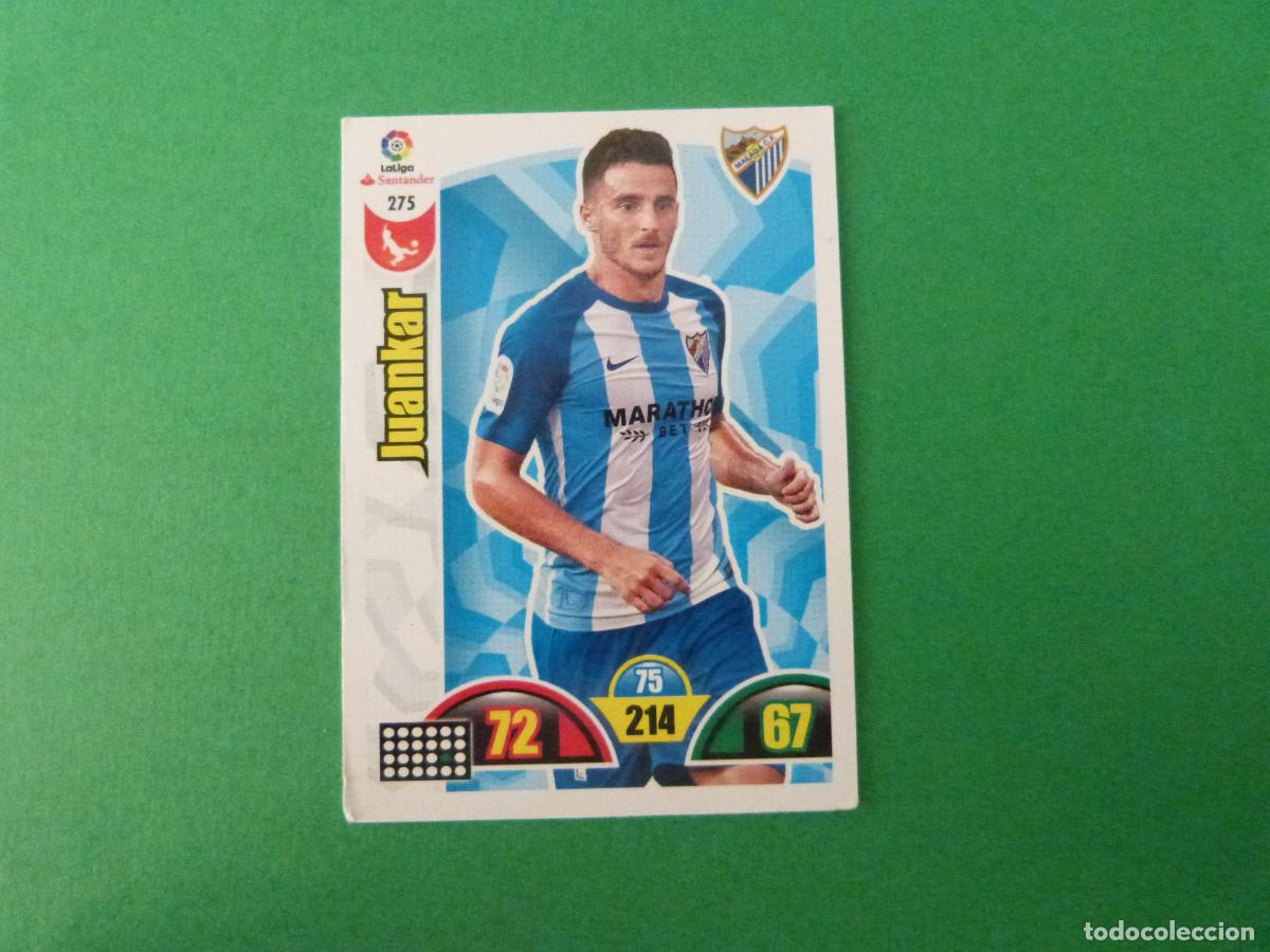 Cromos de f&uacute;tbol: TRADING CARD FUTBOL JUANKAR MALAGA C.F. N&ordm; 275 LIGA ADRENALYN XL 2017-2018/17-18 PANINI