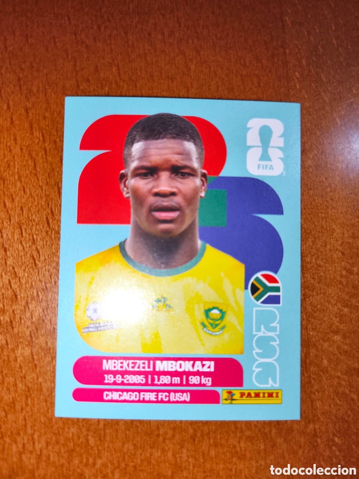 Cromos de f&uacute;tbol: RSA6 Mbekezeli Mbokazi RSA 6 Fifa World Cup 2026 Sud&aacute;frica