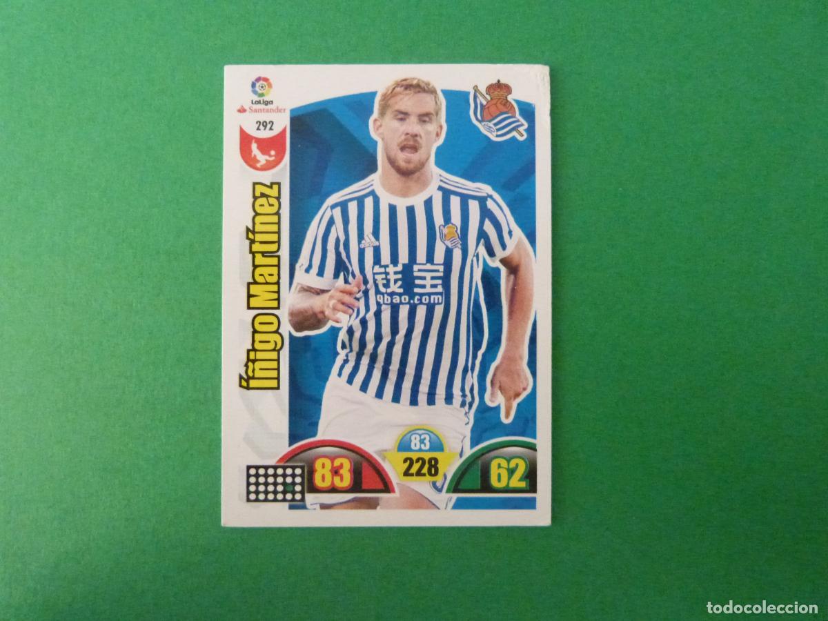 Cromos de f&uacute;tbol: TRADING CARD FUTBOL I&Ntilde;IGO MARTINEZ REAL SOCIEDAD N&ordm; 292 LIGA ADRENALYN XL 2017-2018/17-18 PANINI