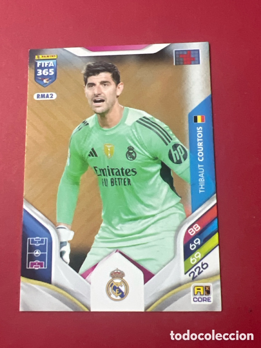 Cromos de f&uacute;tbol: C8566. N&ordm; RMA2 Thibaut Courtois Real Madrid CF Adrenalyn XL FIFA 365 2026