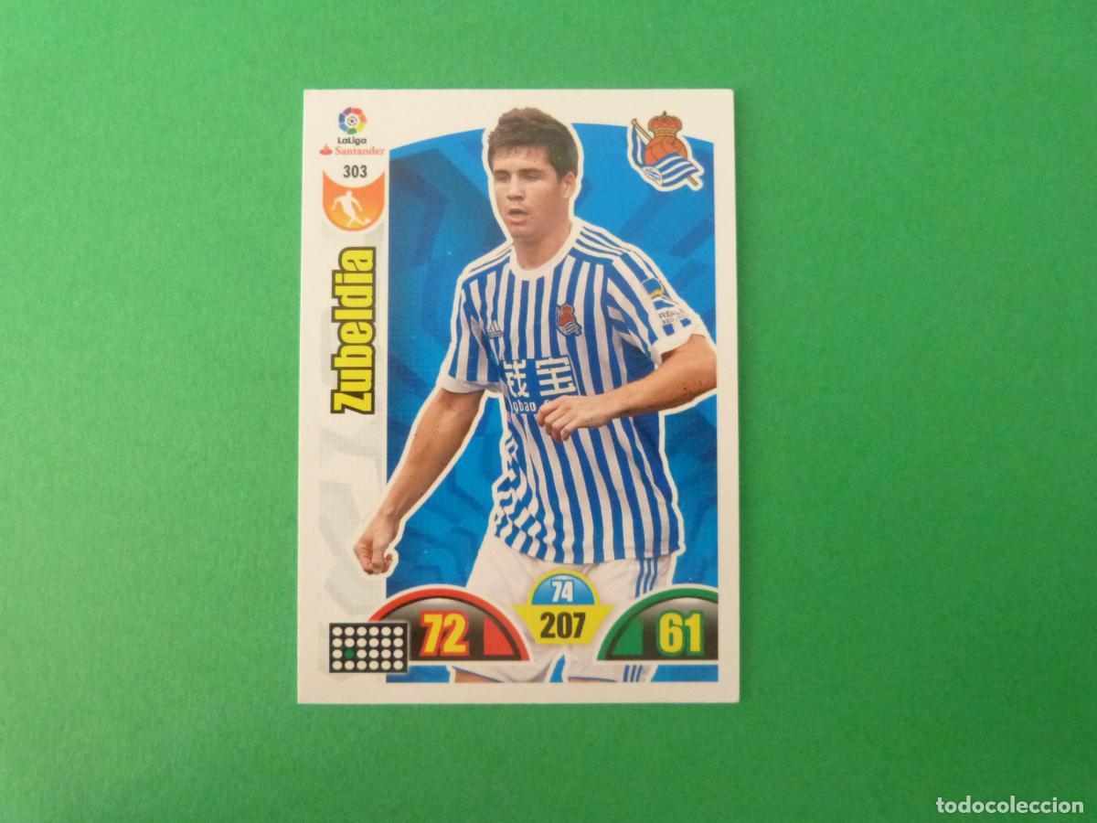Cromos de f&uacute;tbol: TRADING CARD FUTBOL ZUBELDIA REAL SOCIEDAD N&ordm; 303 LIGA ADRENALYN XL 2017-2018/17-18 PANINI