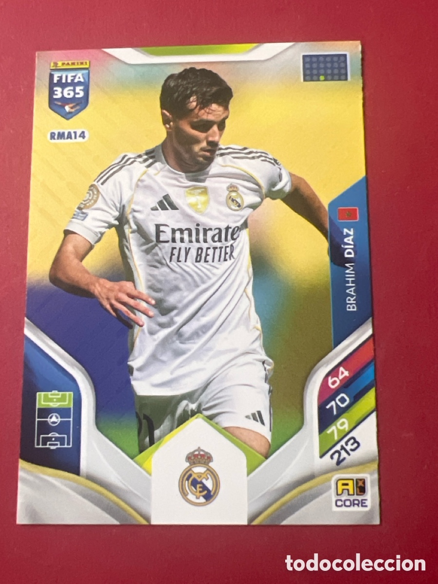 Cromos de f&uacute;tbol: C8565. Brahim D&iacute;az RMA14 Adrenalyn XL Fifa 365 2026 Real Madrid