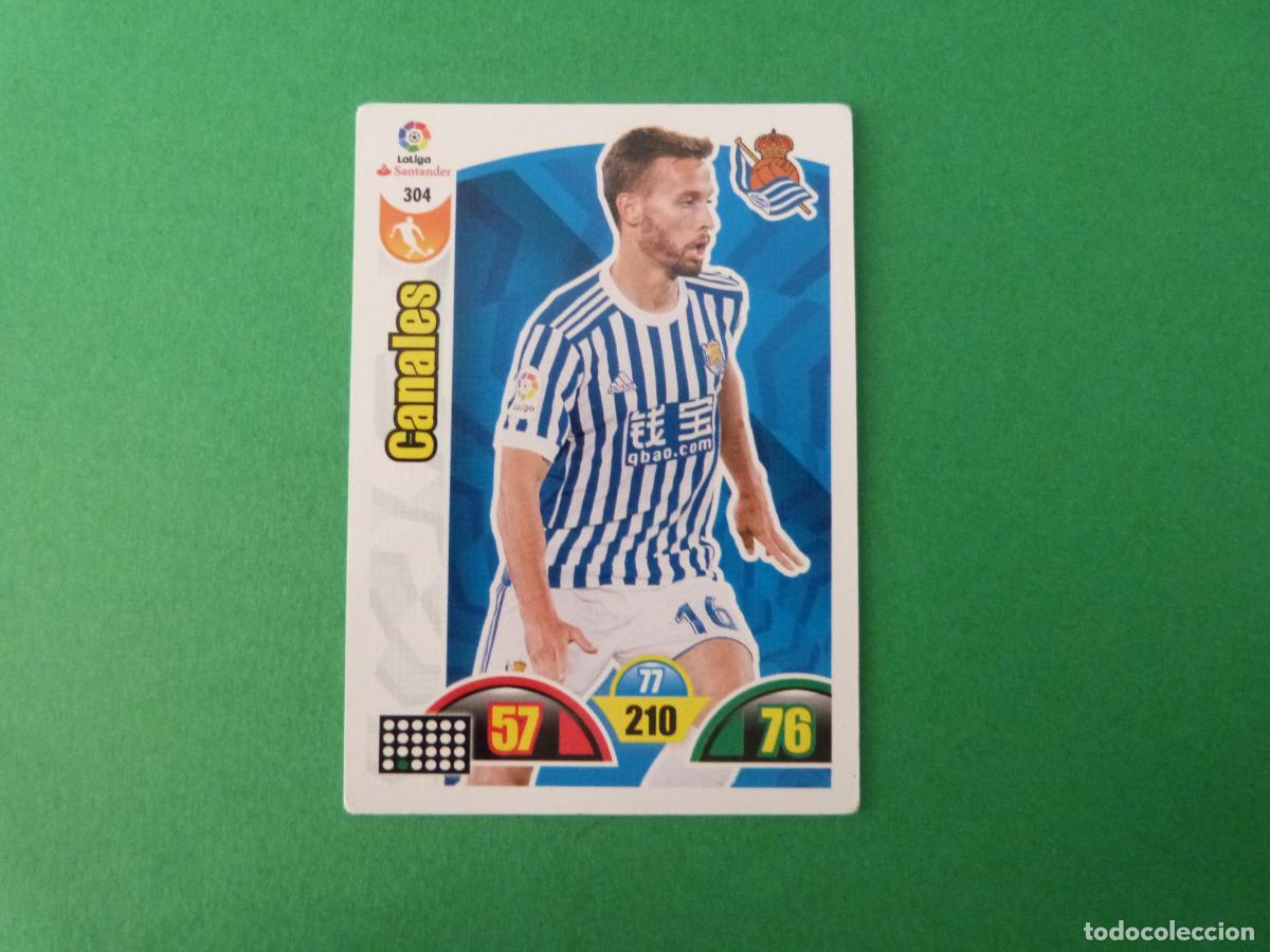 Cromos de f&uacute;tbol: TRADING CARD FUTBOL CANALES REAL SOCIEDAD N&ordm; 304 LIGA ADRENALYN XL 2017-2018/17-18 PANINI