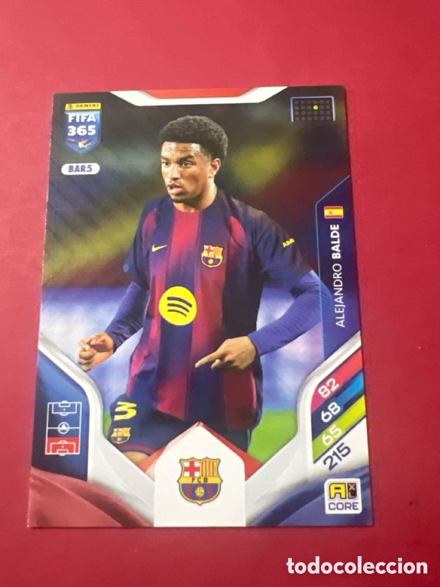 Cromos de f&uacute;tbol: C8566. N&ordm; BAR5 Alejandro Balde FC Barcelona Adrenalyn XL FIFA 365 2026