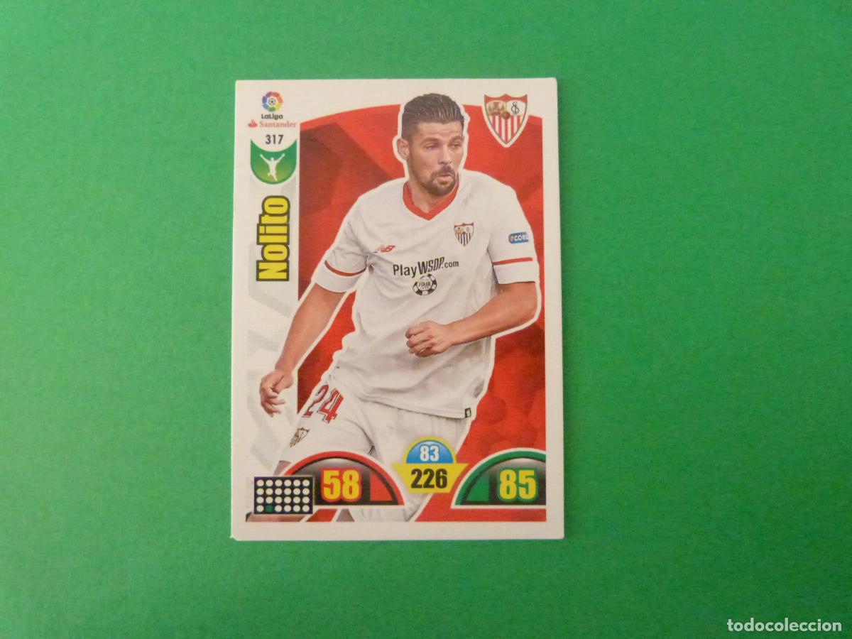 Cromos de f&uacute;tbol: TRADING CARD FUTBOL NOLITO SEVILLA F.C. N&ordm; 317 LIGA ADRENALYN XL 2017-2018/17-18 PANINI