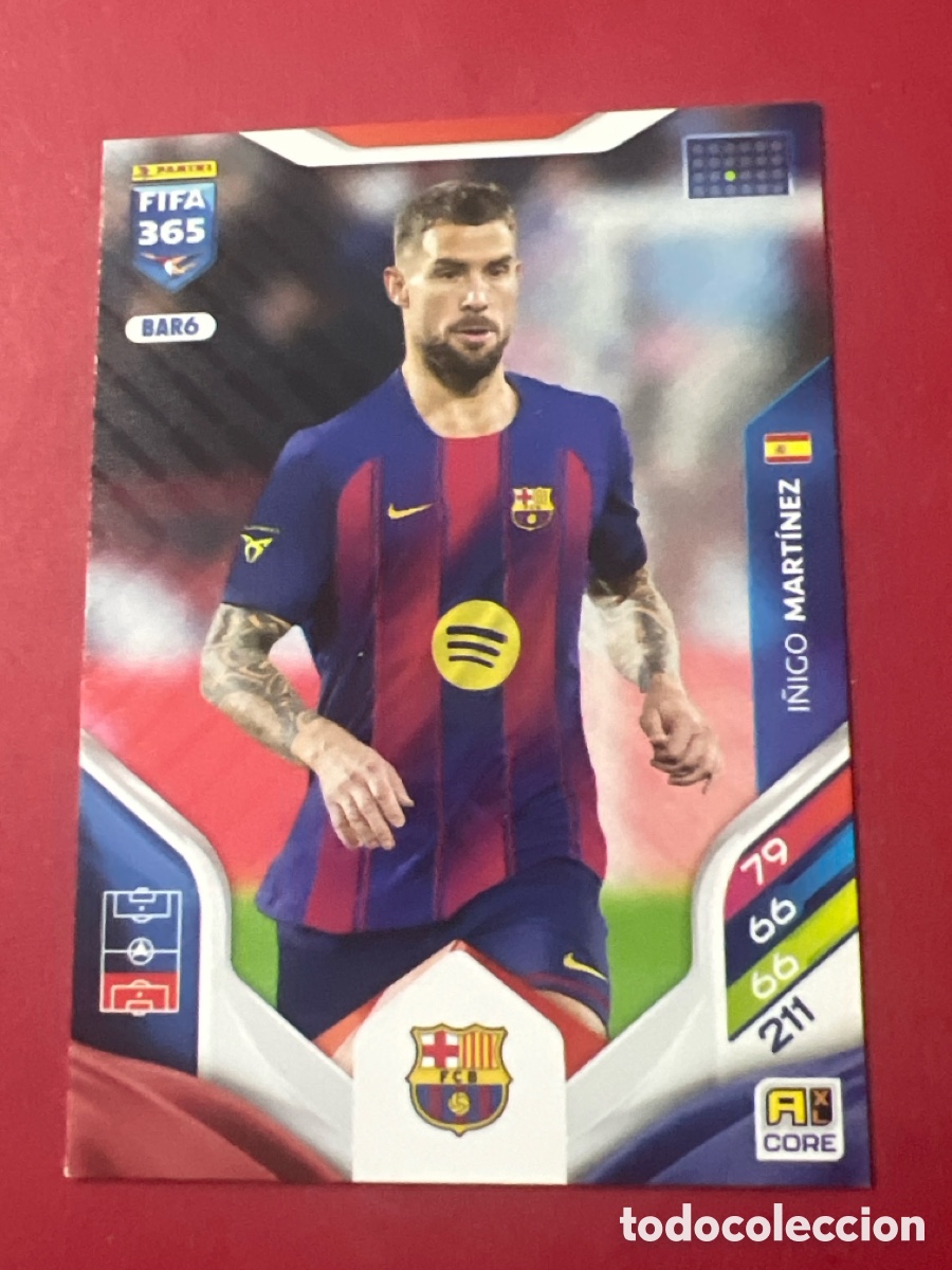 Cromos de f&uacute;tbol: C8567. &Iacute;&ntilde;igo Mart&iacute;nez BAR6 Adrenalyn XL Fifa 365 2026 Barcelona