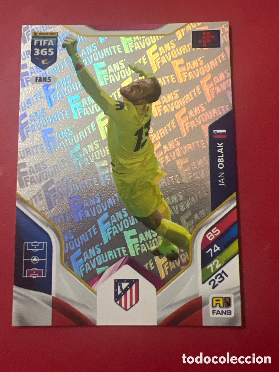 Cromos de f&uacute;tbol: FAN5 base fan JAN OBLAK ATLETICO DE MADRID FIFA ADRENALYN XL 365 2025 2026 25 26 CROMOS CARD TOPPS