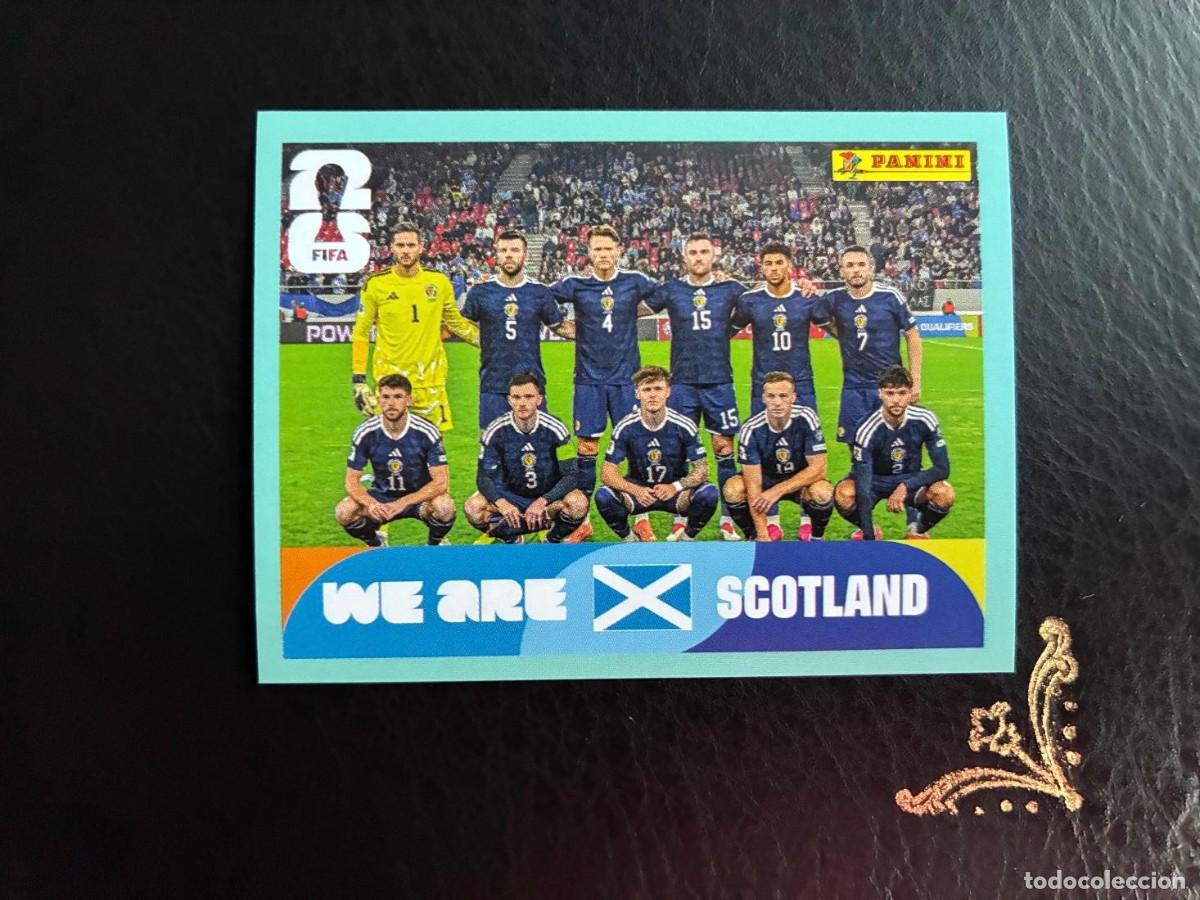 Cromos de f&uacute;tbol: SCO 13 EUQIPO ALINEACION PLANTILLA SCO13 ESCOCIA FIFA WORLD CUP MUNDIAL 2026 26 PANINI
