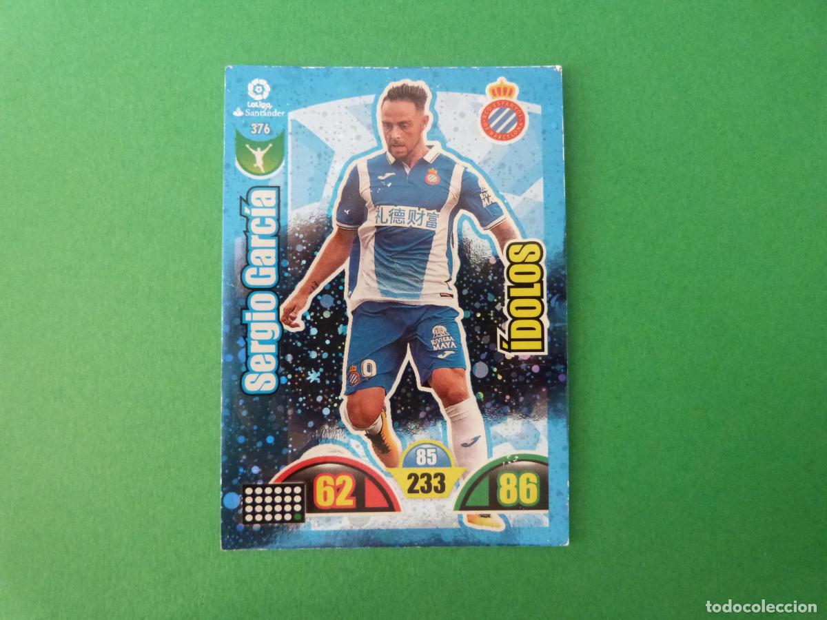 Cromos de f&uacute;tbol: TRADING CARD FUTBOL SERGIO GARCIA RCD ESPA&Ntilde;OL-ESPANYOL 376 LIGA ADRENALYN XL 2017-2018/17-18 PANINI